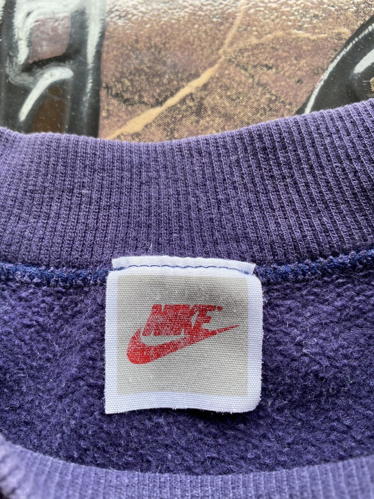 💥RARE💥Vintage 90s NIKE AIR Big Swoosh “Grey Tag” Jumper
