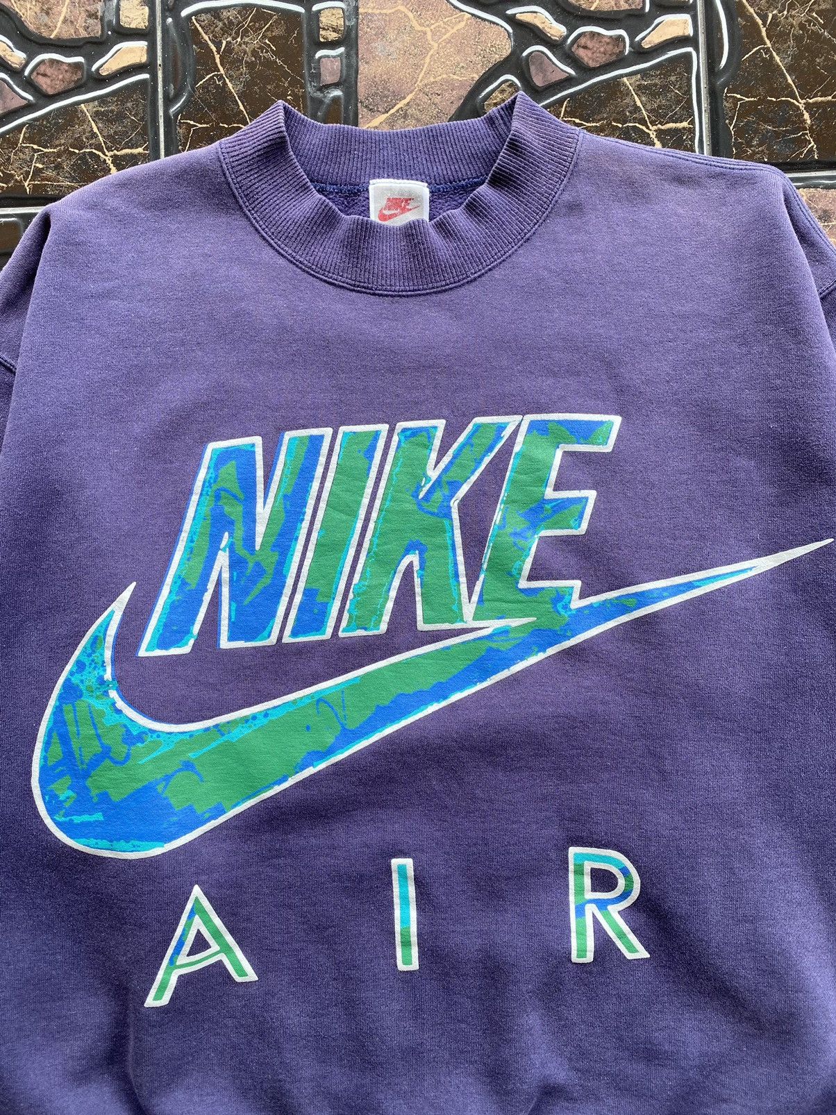 💥RARE💥Vintage 90s NIKE AIR Big Swoosh “Grey Tag” Jumper
