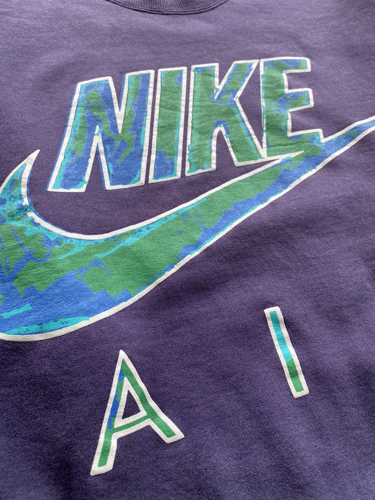 💥RARE💥Vintage 90s NIKE AIR Big Swoosh “Grey Tag” Jumper