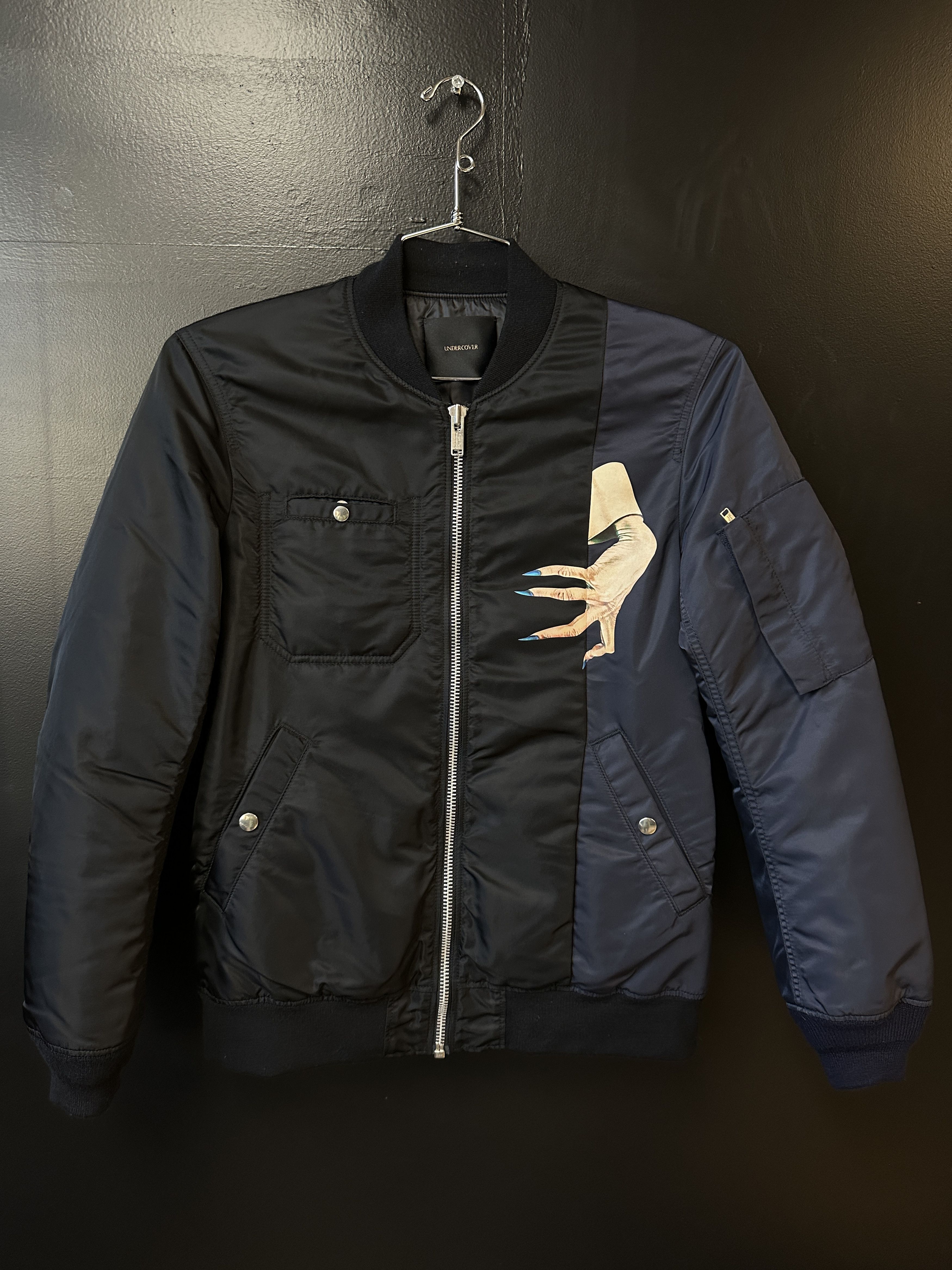 Undercover Undercover Navy D-Hand MA-1 Bomber Jacket | Grailed