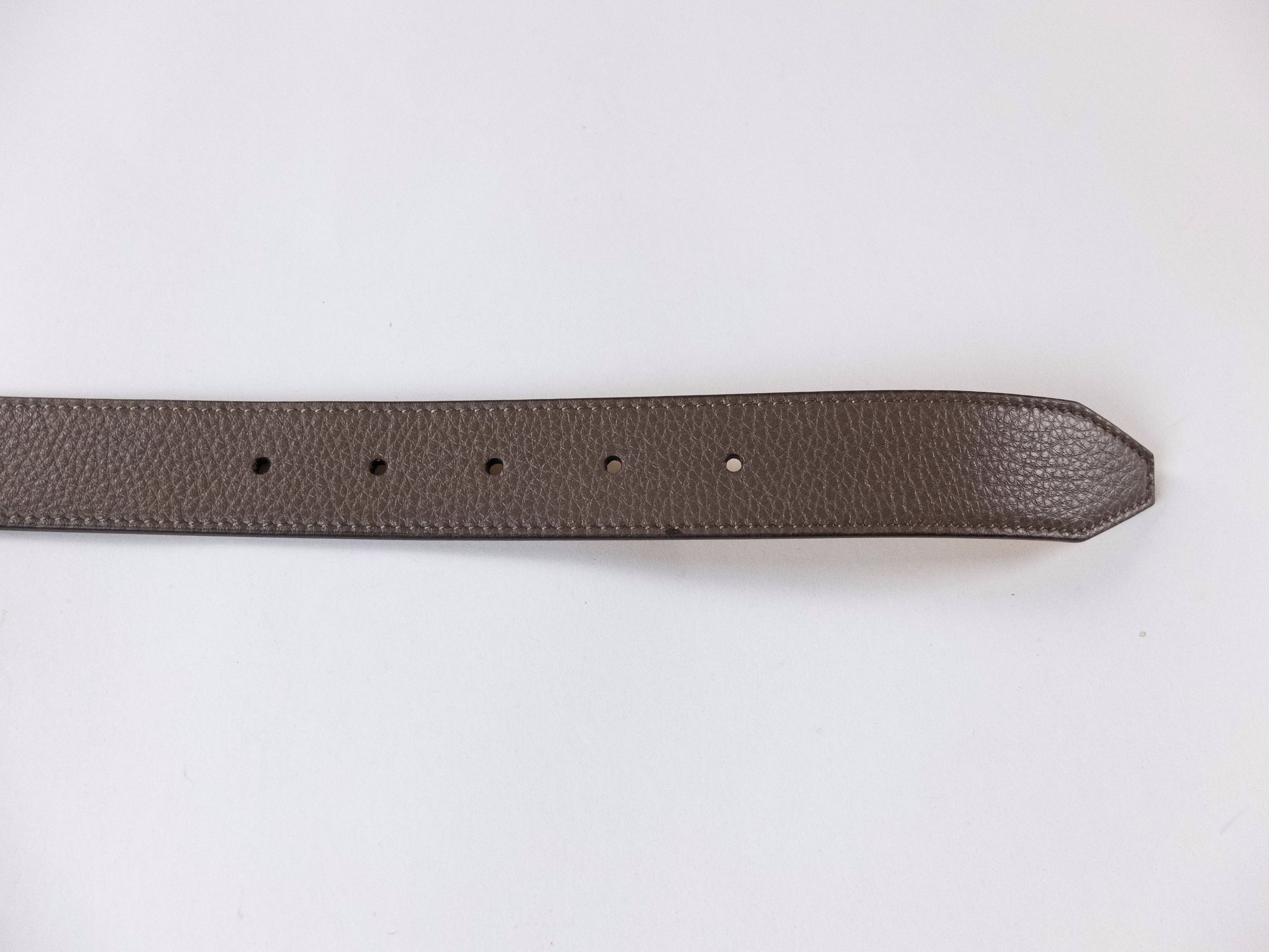 Fendi FENDI brown & yellow reversible FF monogram buckle belt 90 Size 34 - 5 Thumbnail