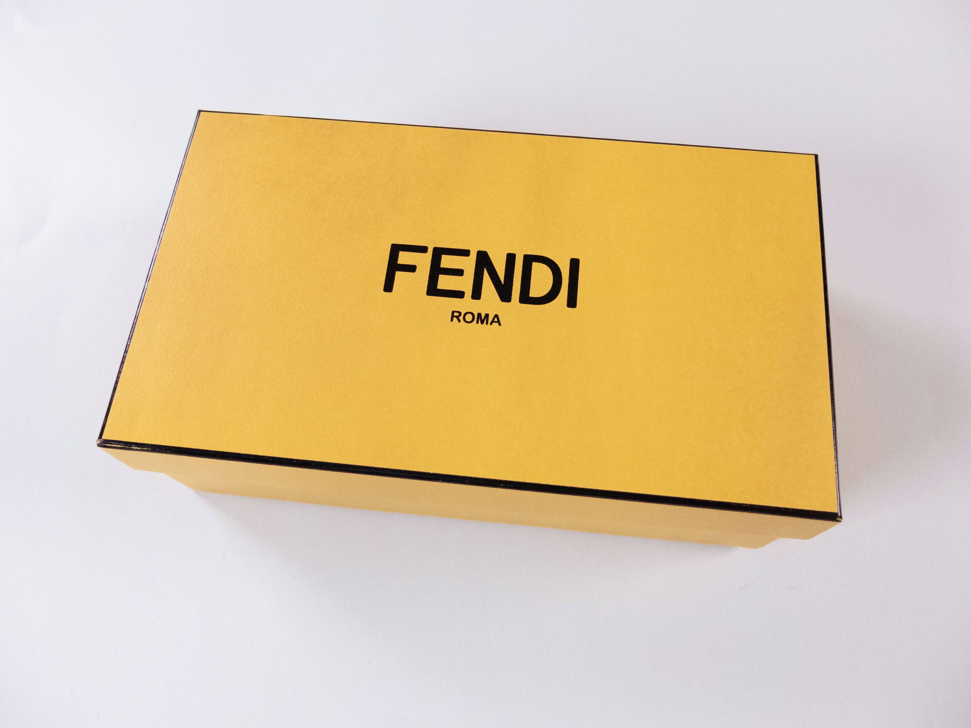 Fendi FENDI brown & yellow reversible FF monogram buckle belt 90 Size 34 - 9 Thumbnail
