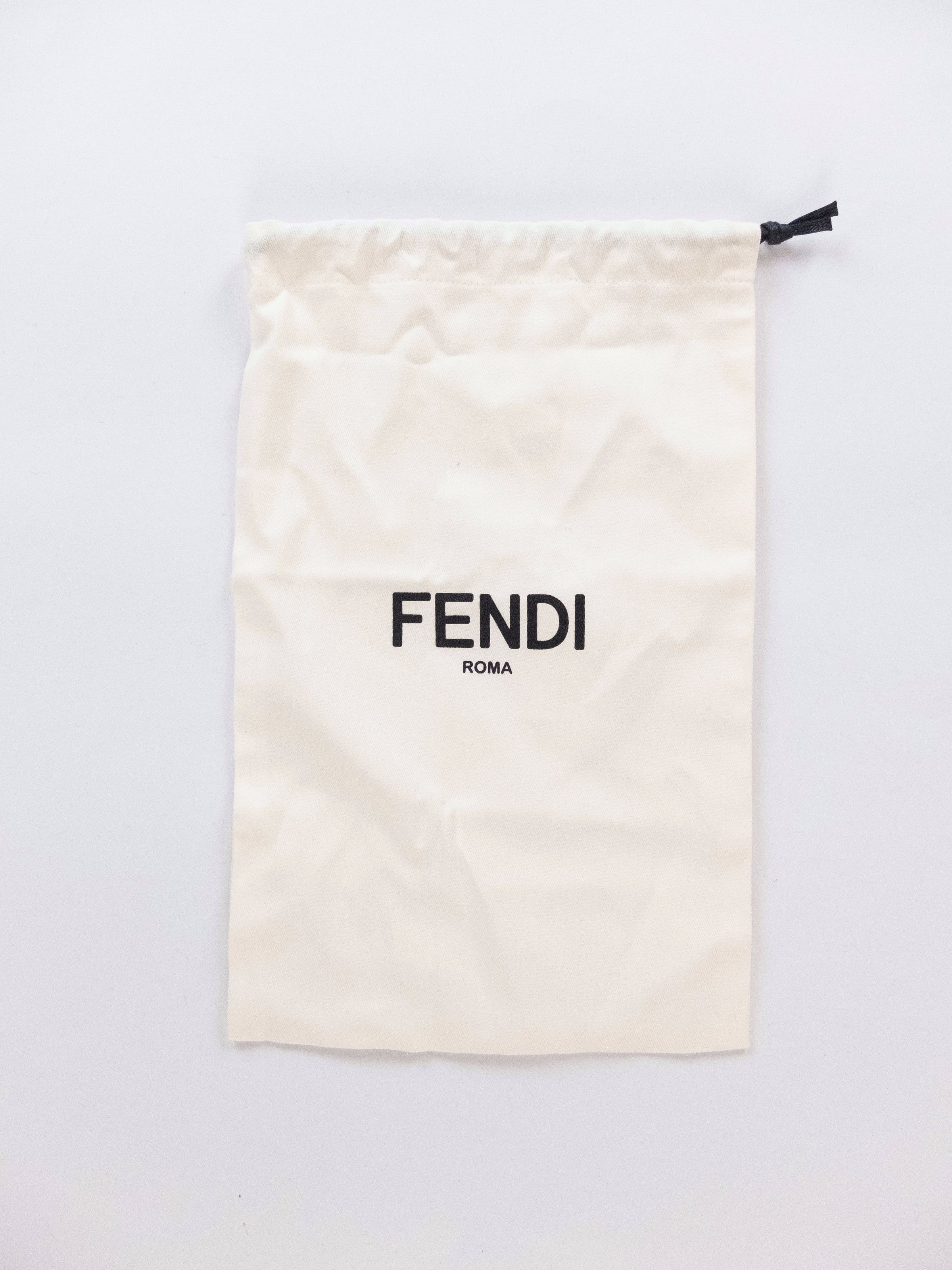 Fendi FENDI brown & yellow reversible FF monogram buckle belt 90 Size 34 - 8 Thumbnail
