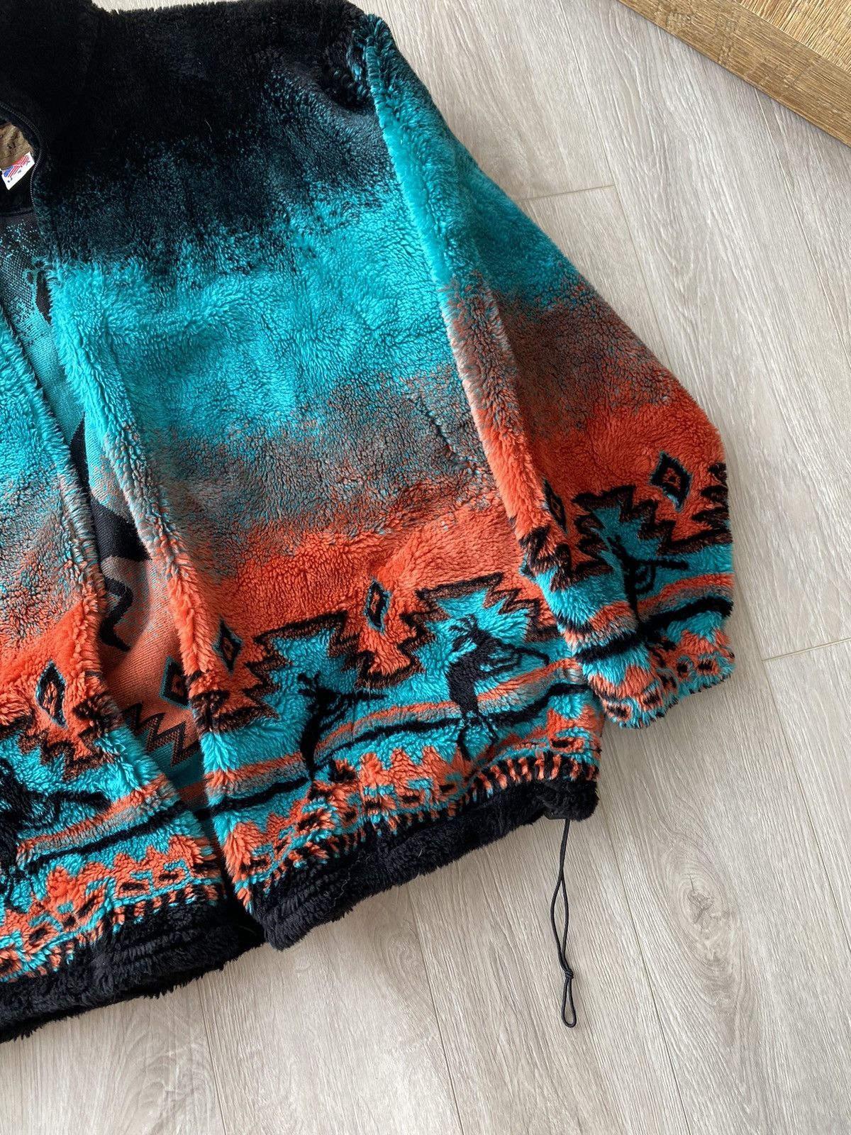 Japanese Brand × Vintage Vintage Bear Ridge Kokopelli pattern fleece sweatshirt Size US L / EU 52-54 / 3 - 3 Thumbnail