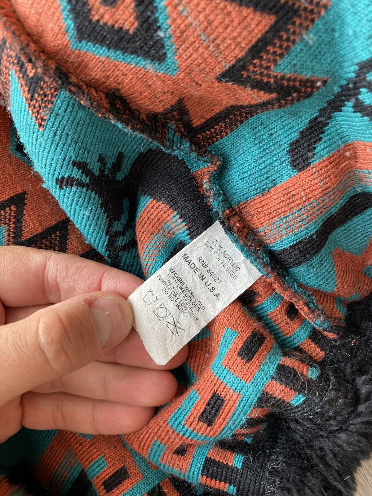 Japanese Brand × Vintage Vintage Bear Ridge Kokopelli pattern fleece sweatshirt Size US L / EU 52-54 / 3 - 6 Thumbnail