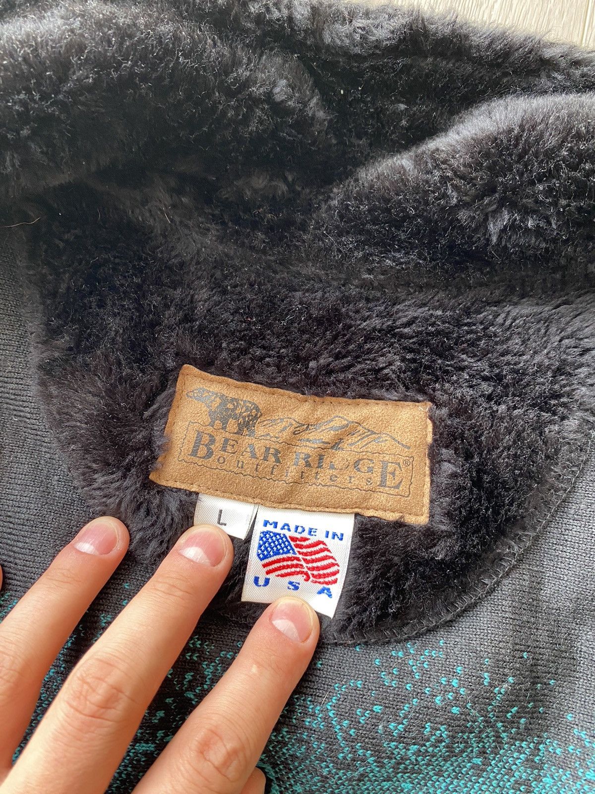 Japanese Brand × Vintage Vintage Bear Ridge Kokopelli pattern fleece sweatshirt Size US L / EU 52-54 / 3 - 5 Thumbnail