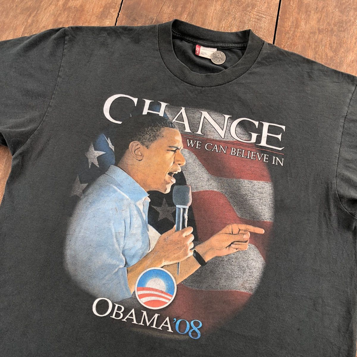 image of Levis Vintage Clothing x Obama Vintage Levi's X Obama T Shirt, Men's (Size XL)