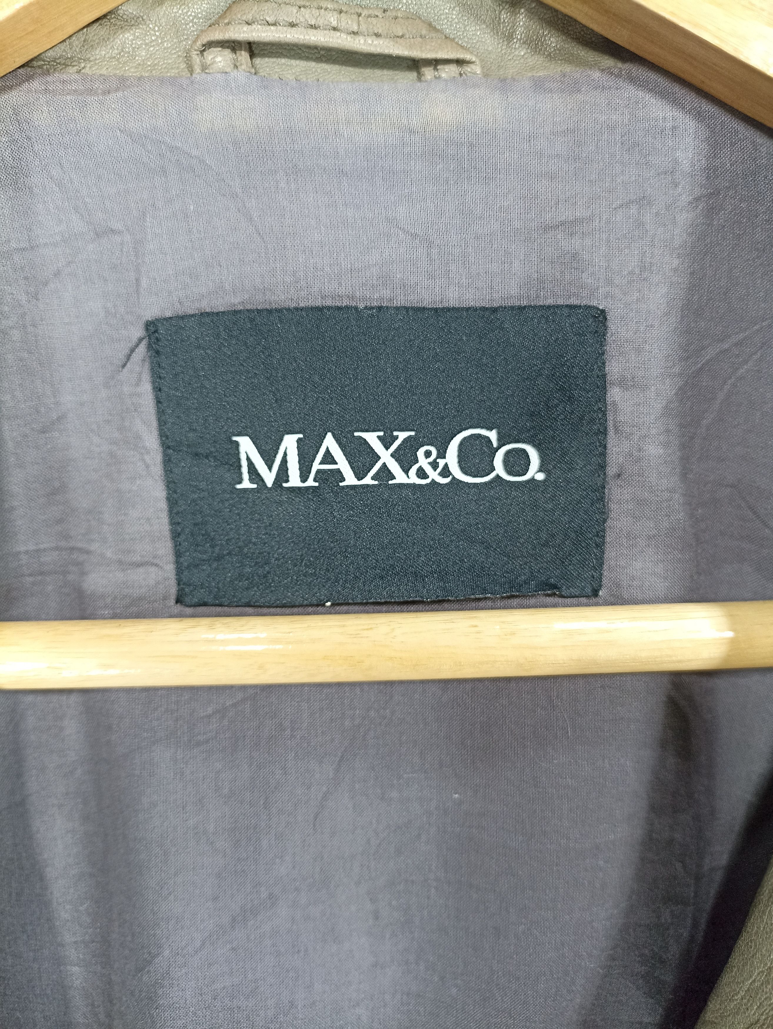 MAX&Co. × Vintage Vintage Max & Co Leather Jacket Size M / US 6-8 / IT 42-44 - 14 Thumbnail
