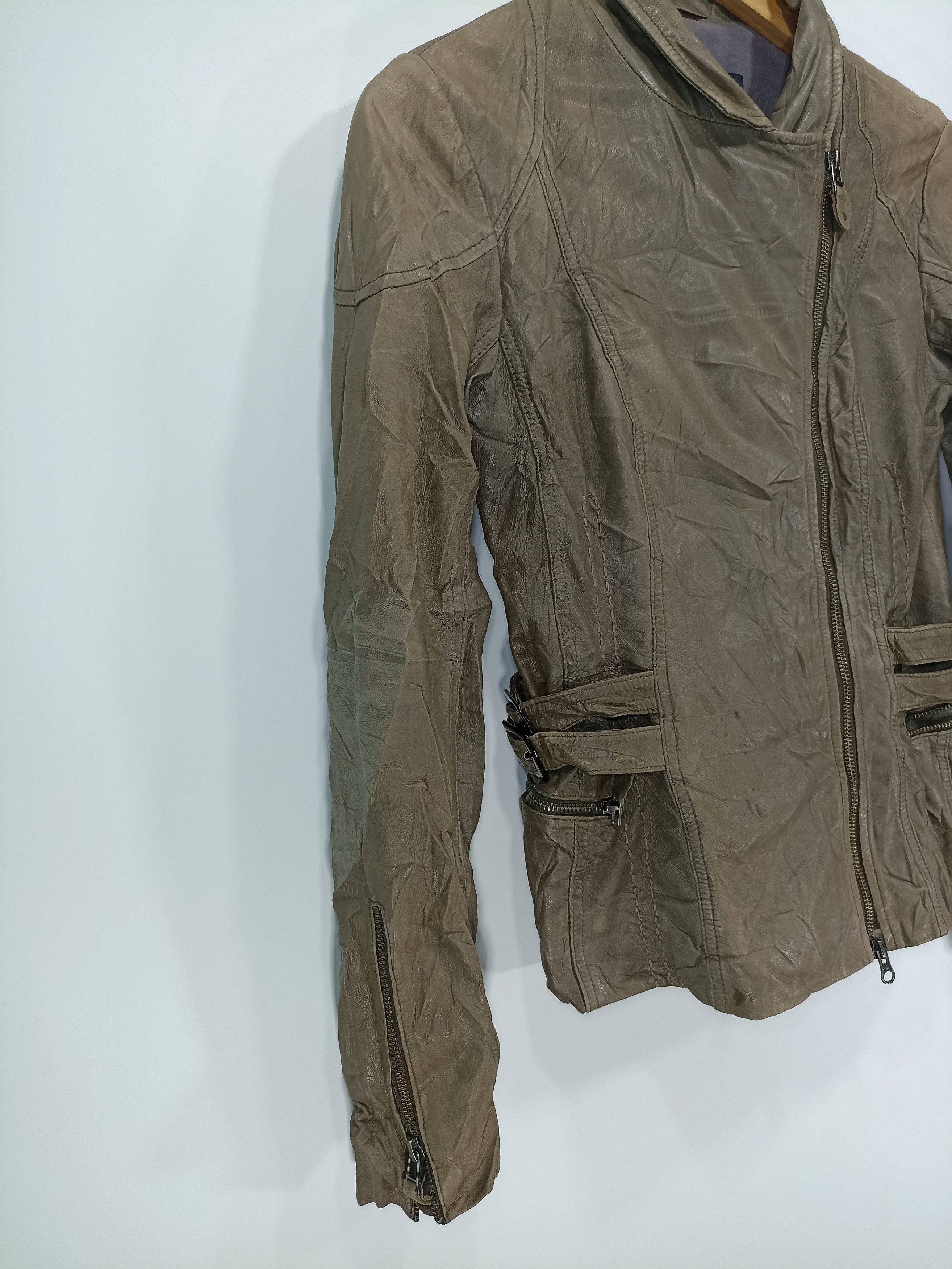 MAX&Co. × Vintage Vintage Max & Co Leather Jacket Size M / US 6-8 / IT 42-44 - 3 Thumbnail