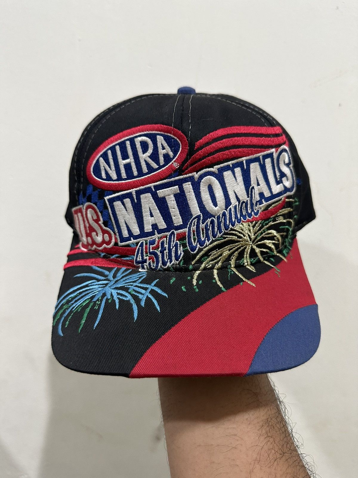 NASCAR 🔥Vintage🔥NHRA 45th Anniversary 1999 Snapback Size ONE SIZE - 2 Thumbnail