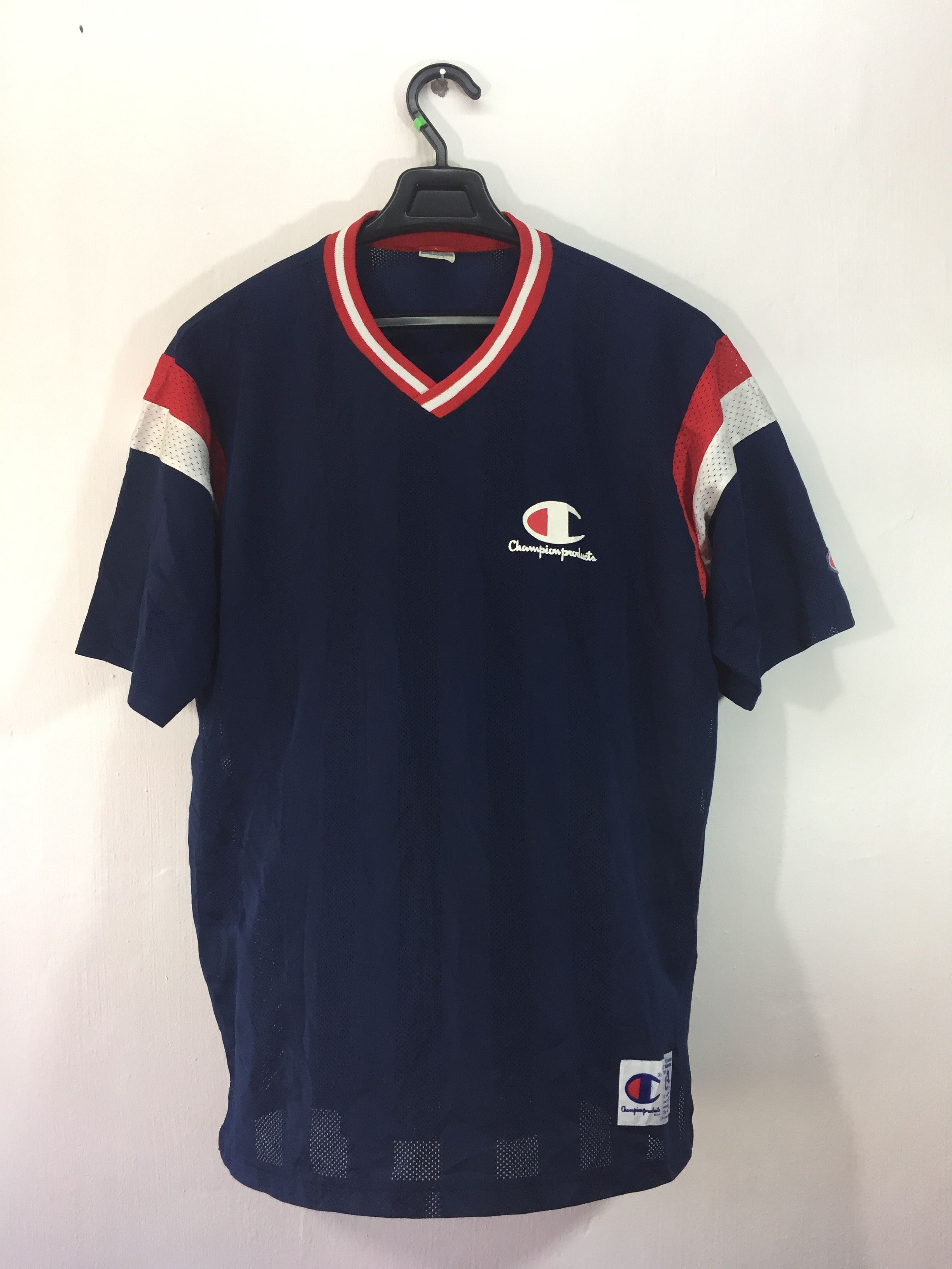 Champion × Rap Tees × Vintage Vintage 90s Champion Big Logo Jersey