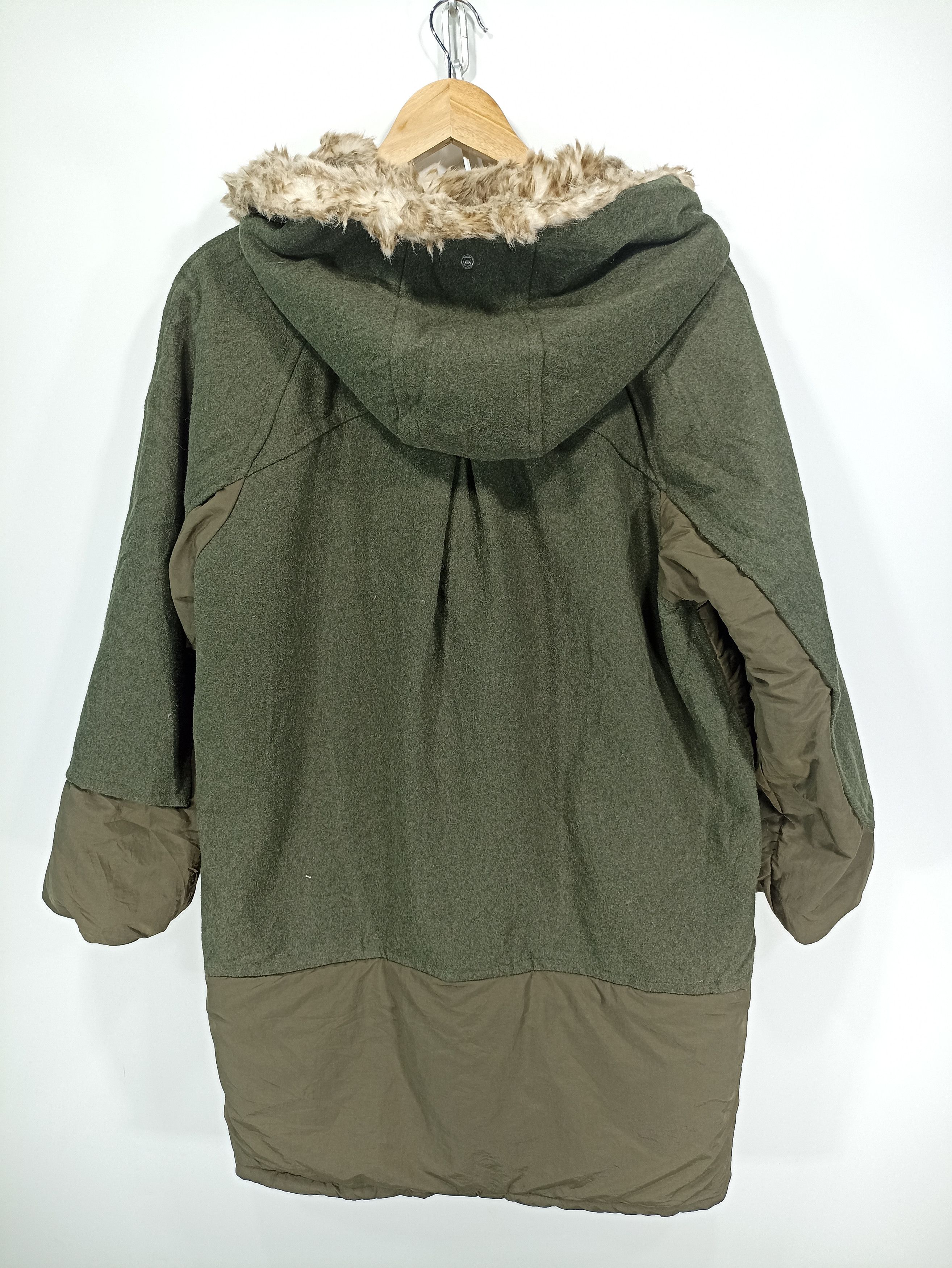Designer × If Six Was Nine × Japanese Brand Ozoc patch wool goose down faux fur hoodie Size US M / EU 48-50 / 2 - 7 Thumbnail