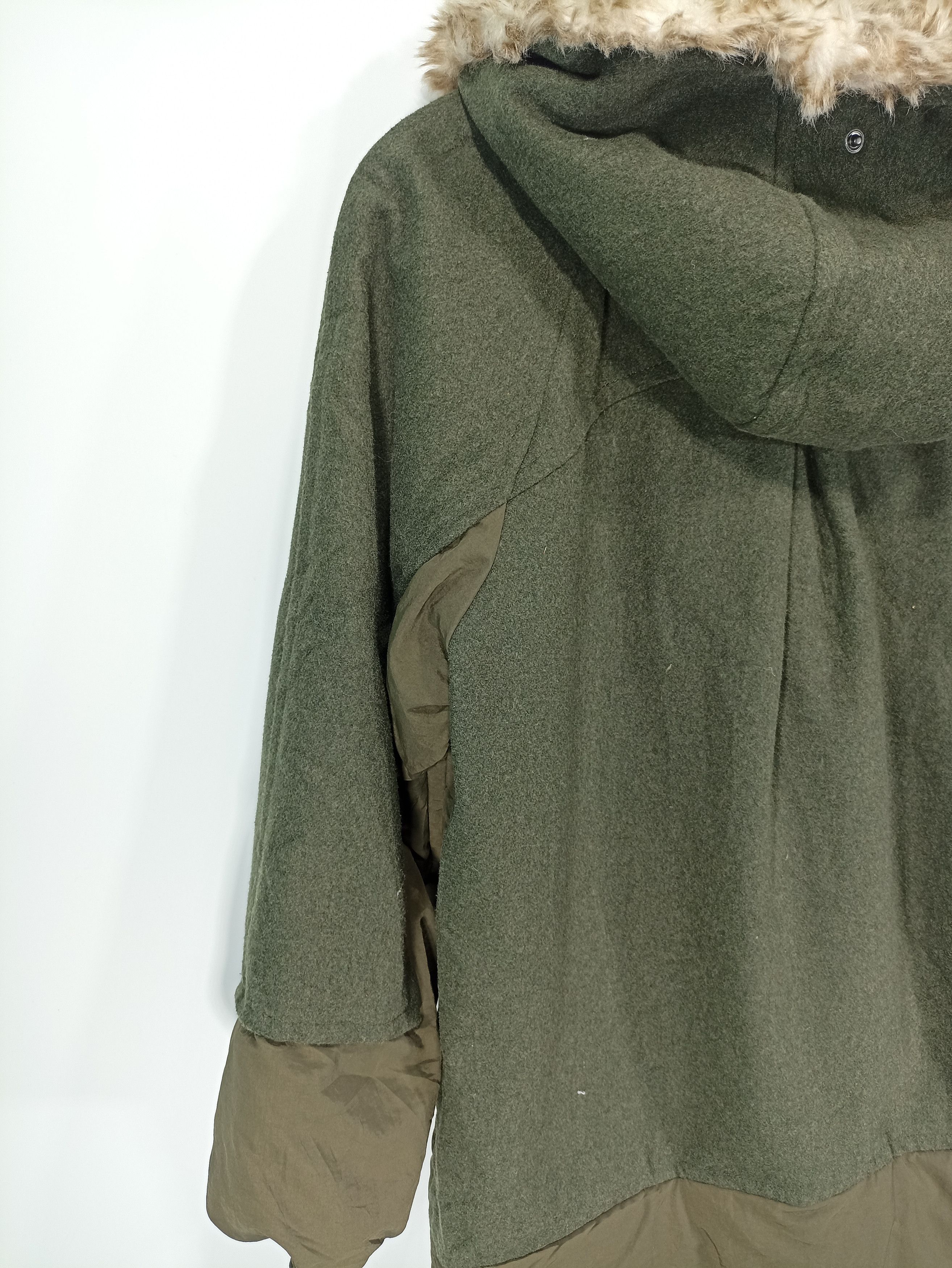 Designer × If Six Was Nine × Japanese Brand Ozoc patch wool goose down faux fur hoodie Size US M / EU 48-50 / 2 - 6 Thumbnail