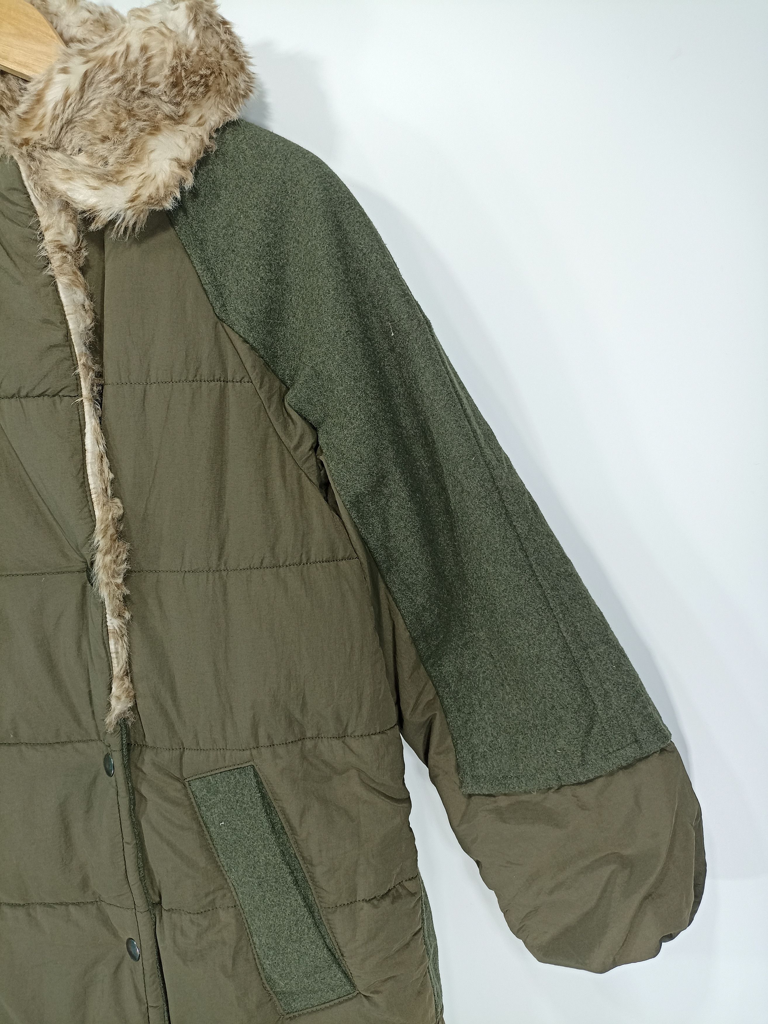 Designer × If Six Was Nine × Japanese Brand Ozoc patch wool goose down faux fur hoodie Size US M / EU 48-50 / 2 - 3 Thumbnail