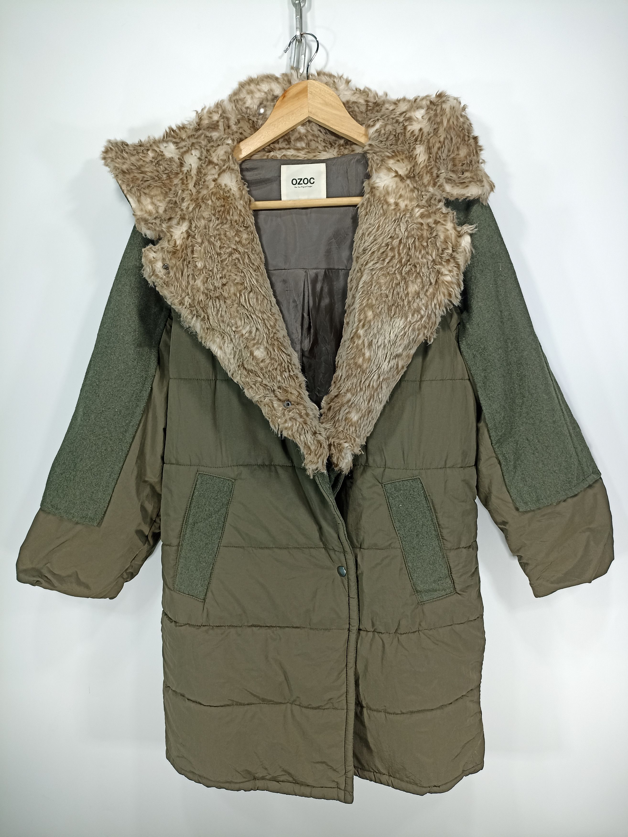 Designer × If Six Was Nine × Japanese Brand Ozoc patch wool goose down faux fur hoodie Size US M / EU 48-50 / 2 - 1 Thumbnail