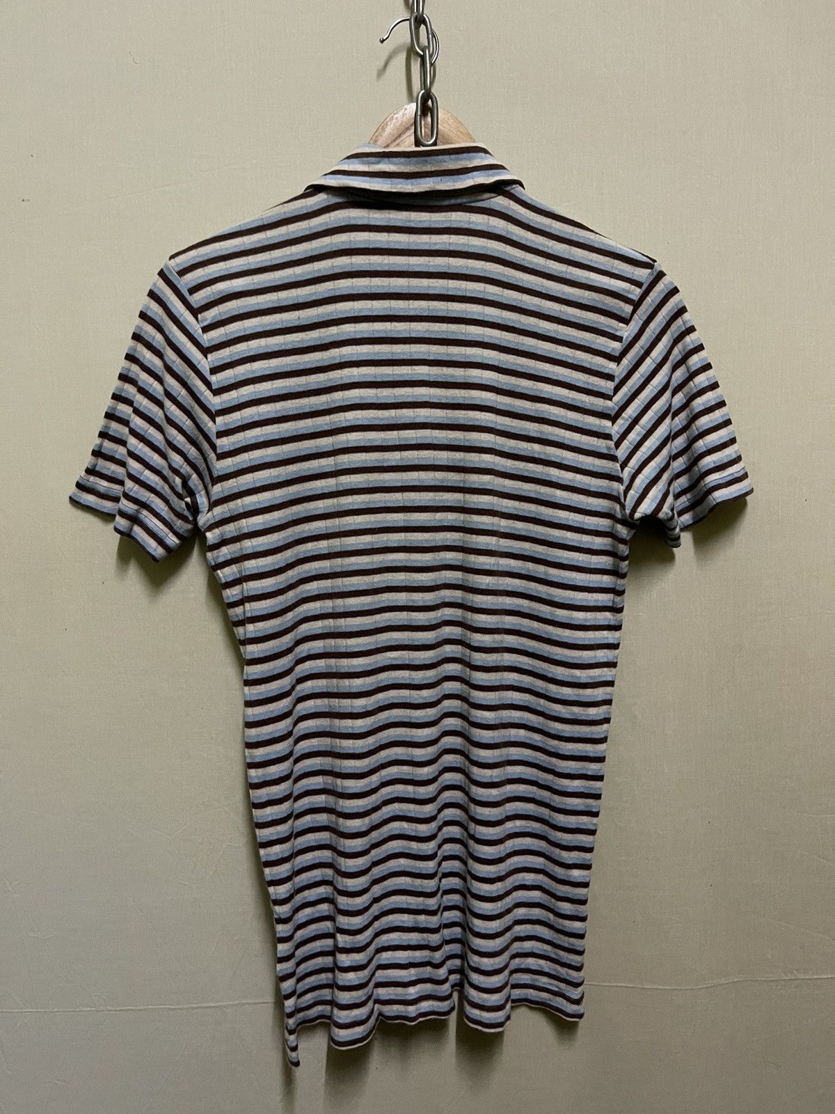 Dries Van Noten Dries Van Noten Stripes Polo Size US L / EU 52-54 / 3 - 6 Thumbnail