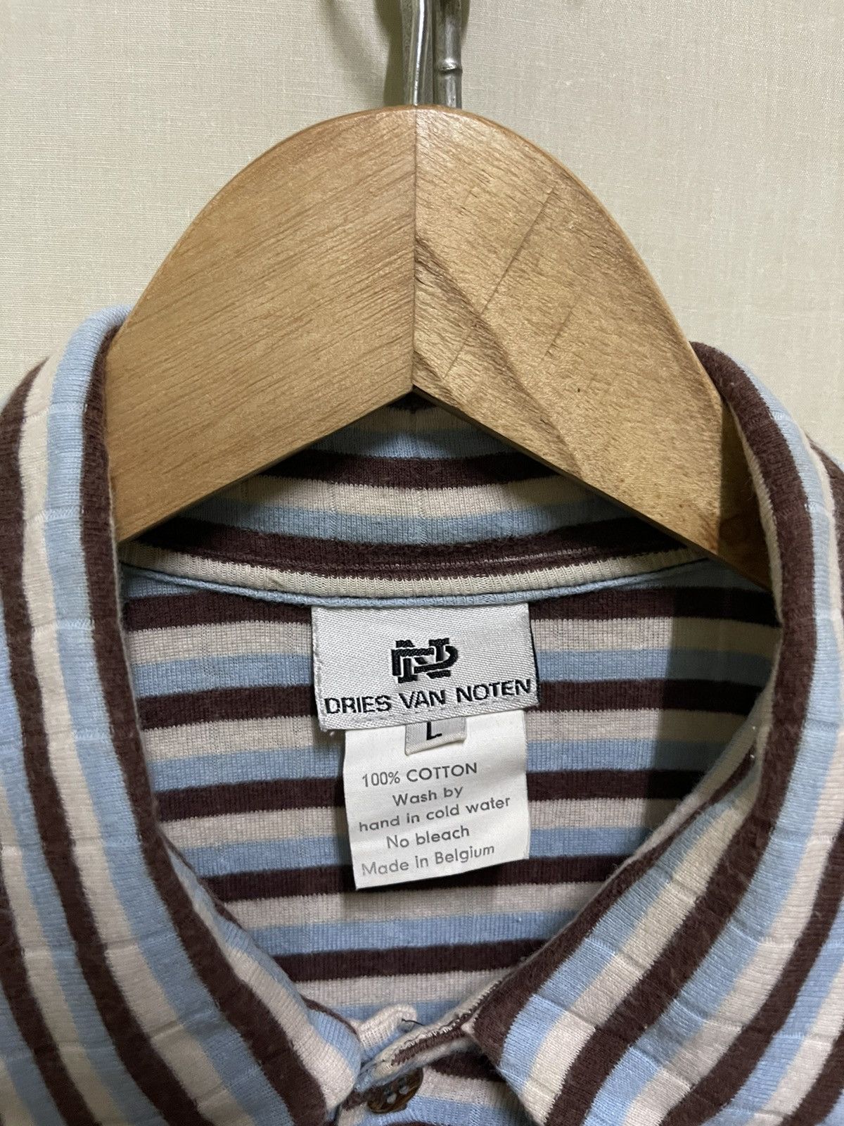 Dries Van Noten Dries Van Noten Stripes Polo Size US L / EU 52-54 / 3 - 5 Thumbnail