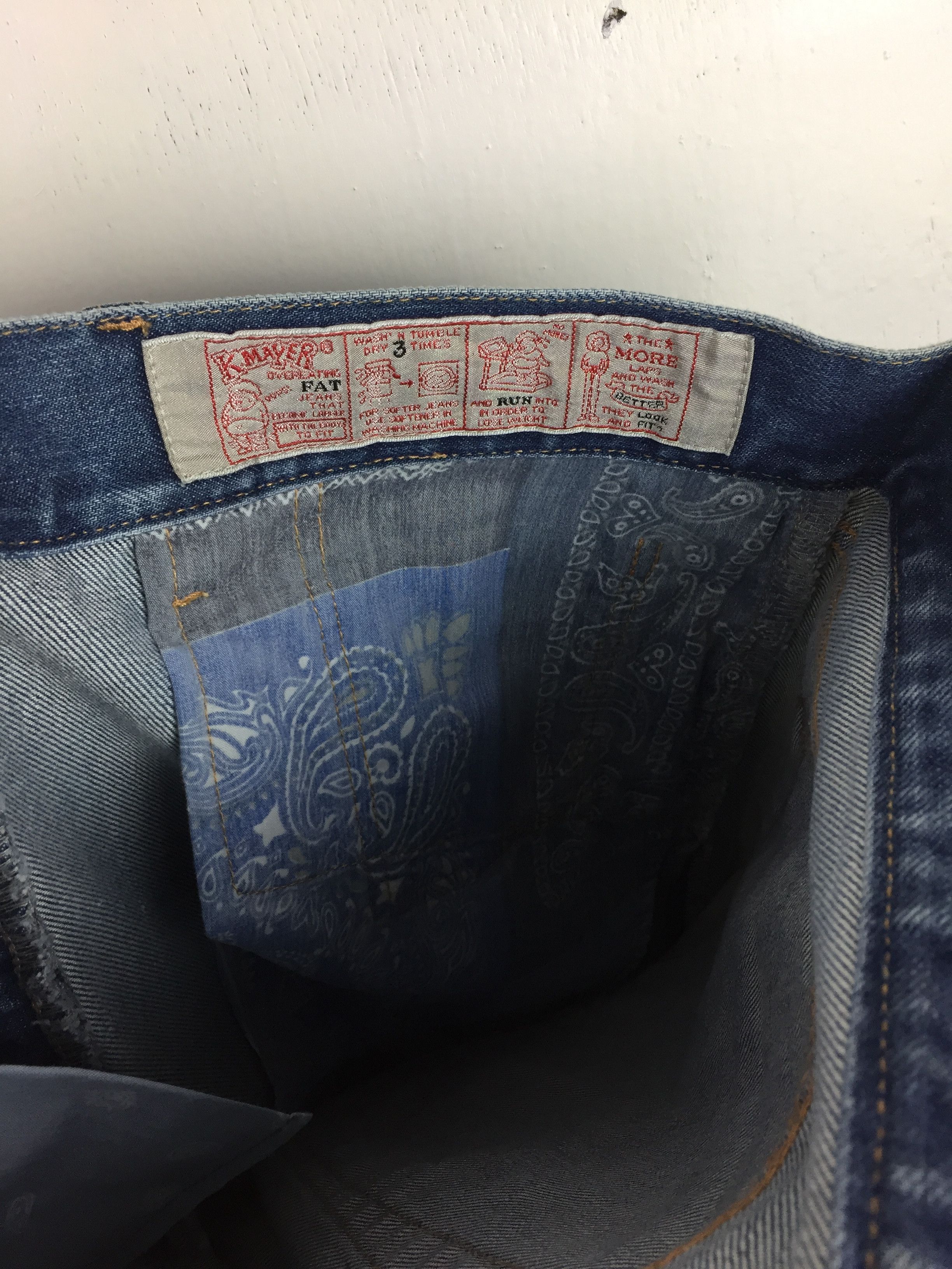 Japanese Brand KRIFF MAYER PATCHWORK PANT Size US 32 / EU 48 - 6 Thumbnail