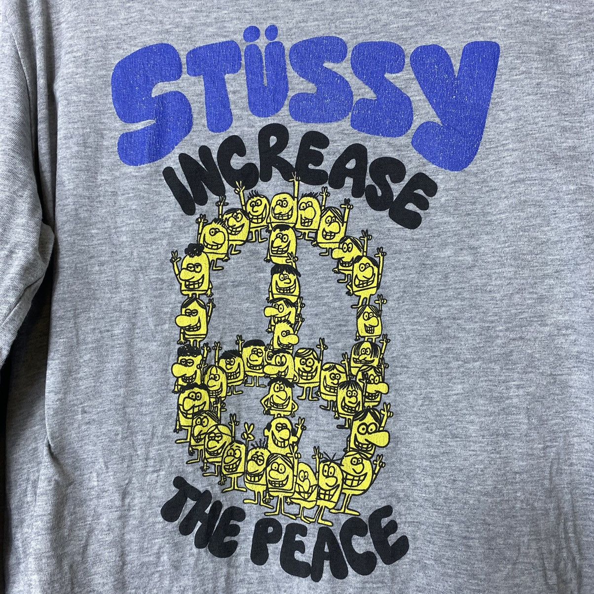 Stussy Vintage Stussy Increase The Peace Long Sleeve T-Shirt Size US M / EU 48-50 / 2 - 2 Thumbnail