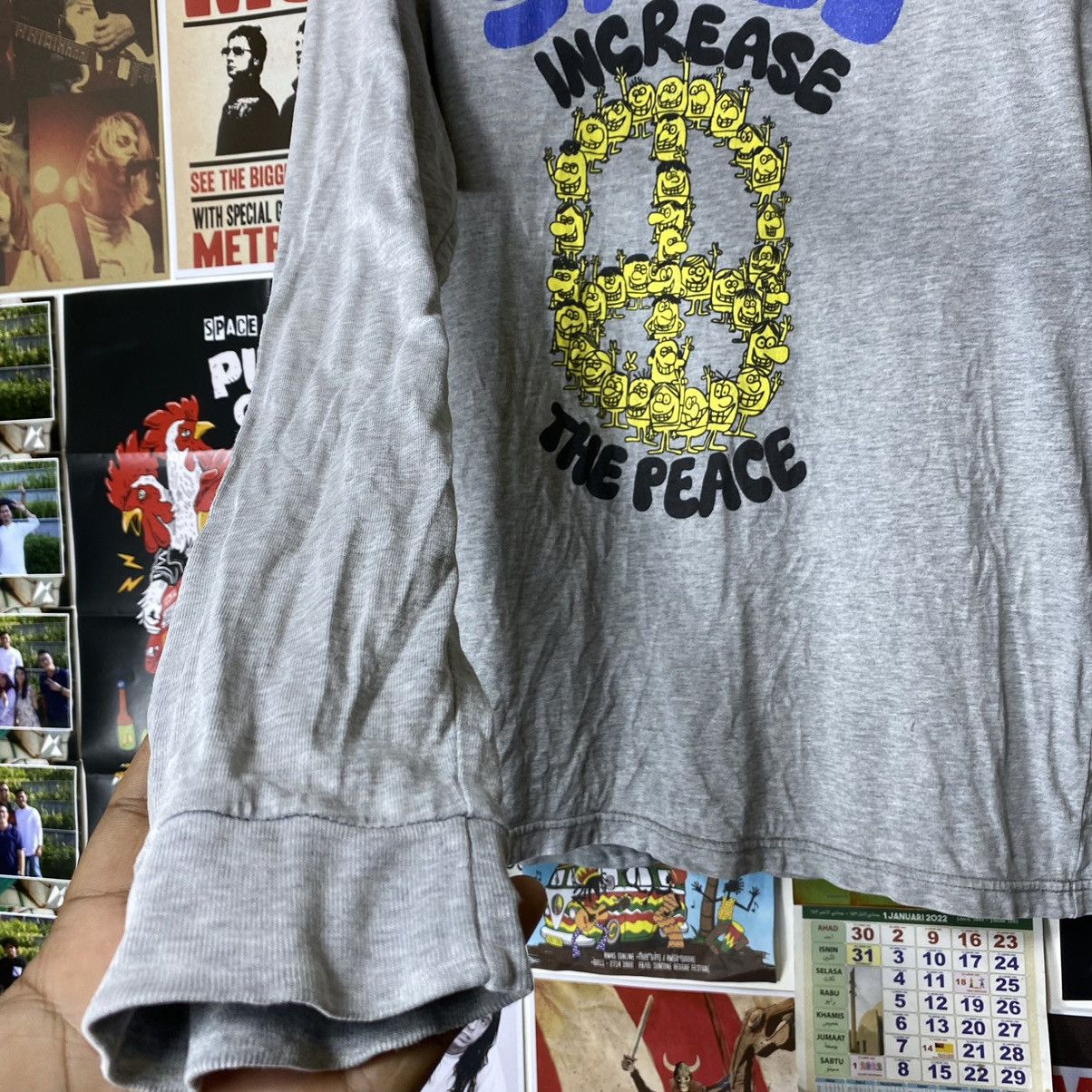 Stussy Vintage Stussy Increase The Peace Long Sleeve T-Shirt Size US M / EU 48-50 / 2 - 3 Thumbnail