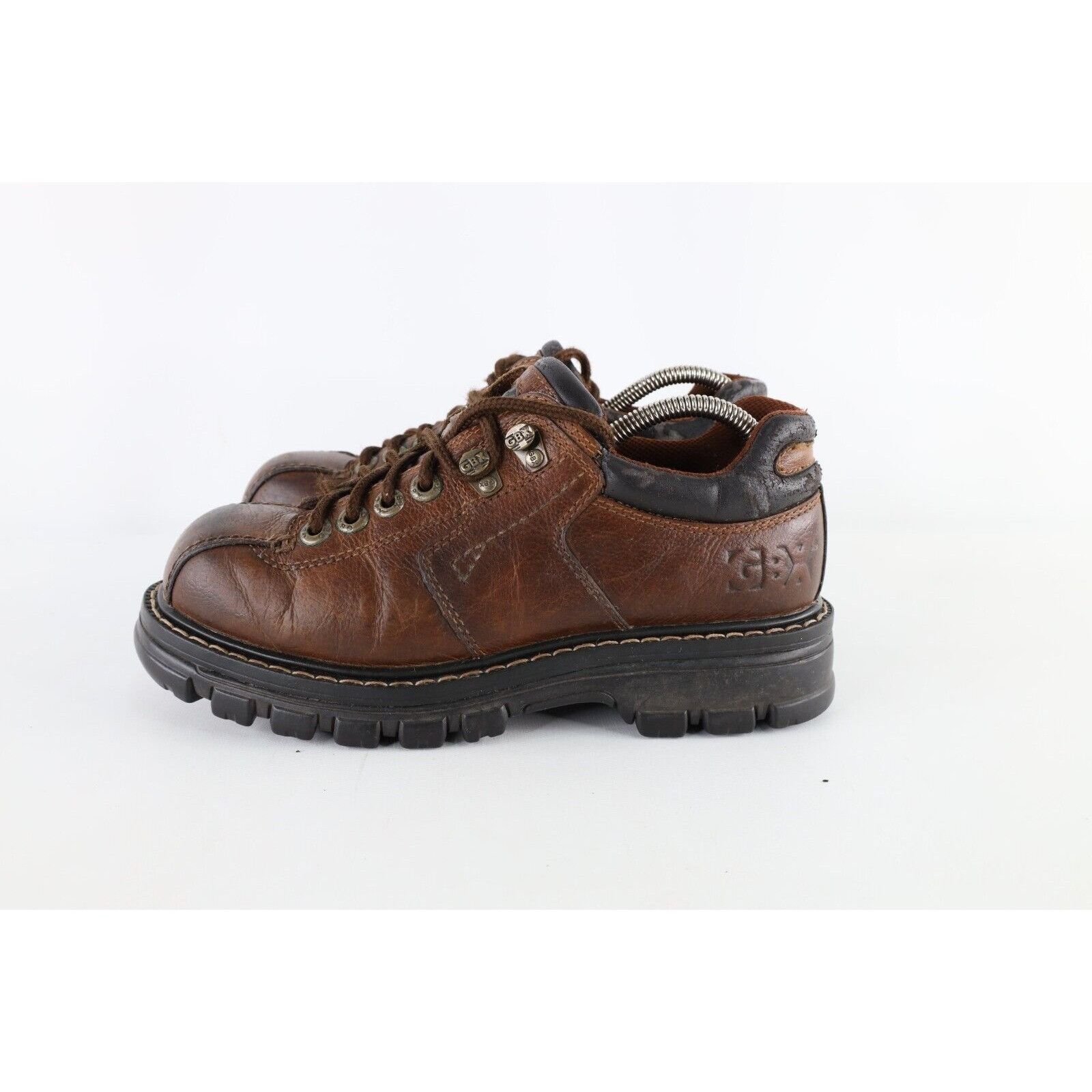 Vintage Vintage Grunge Goth Distressed Leather Chunky Platform Shoes Size US 8 / EU 41 - 5 Thumbnail
