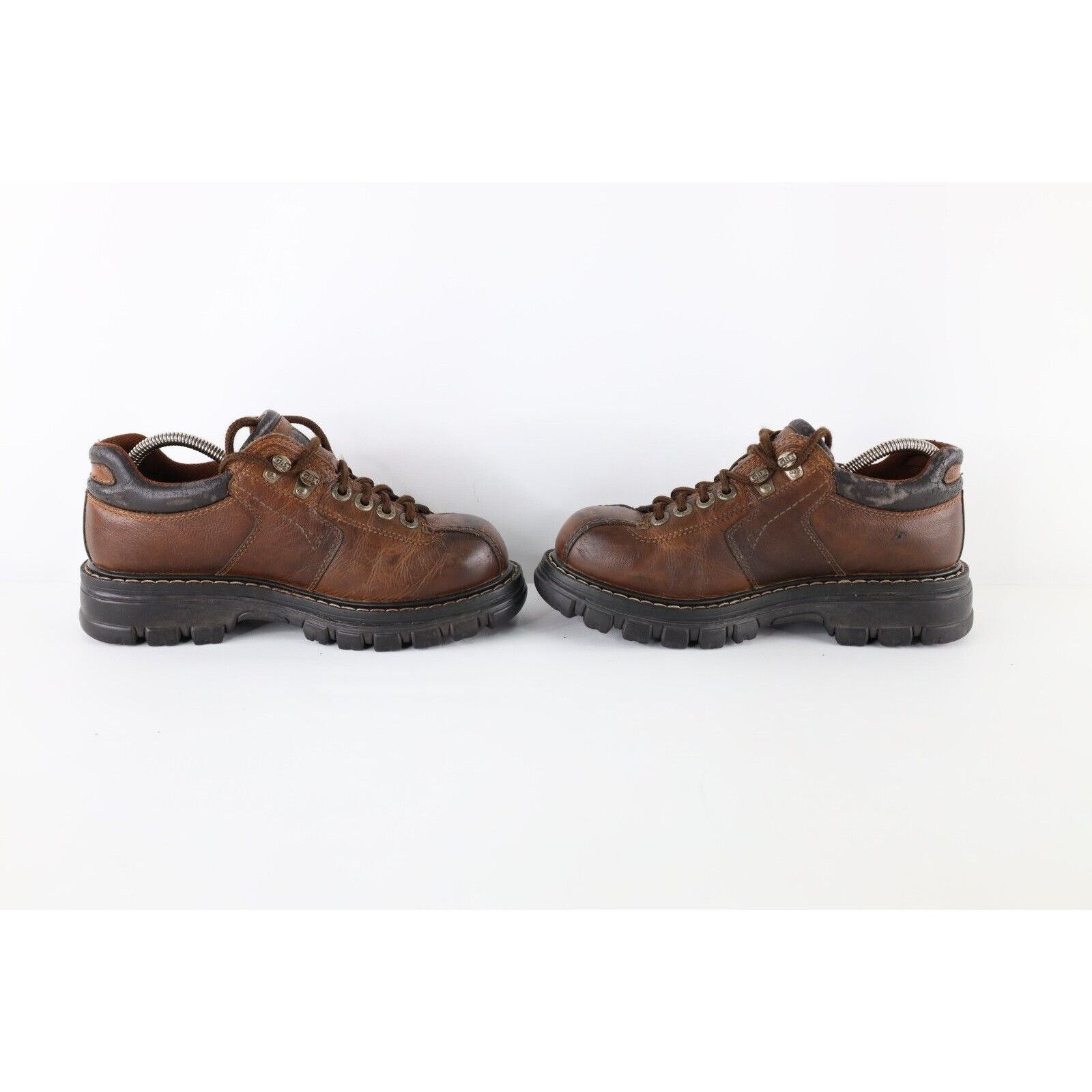 Vintage Vintage Grunge Goth Distressed Leather Chunky Platform Shoes Size US 8 / EU 41 - 6 Thumbnail