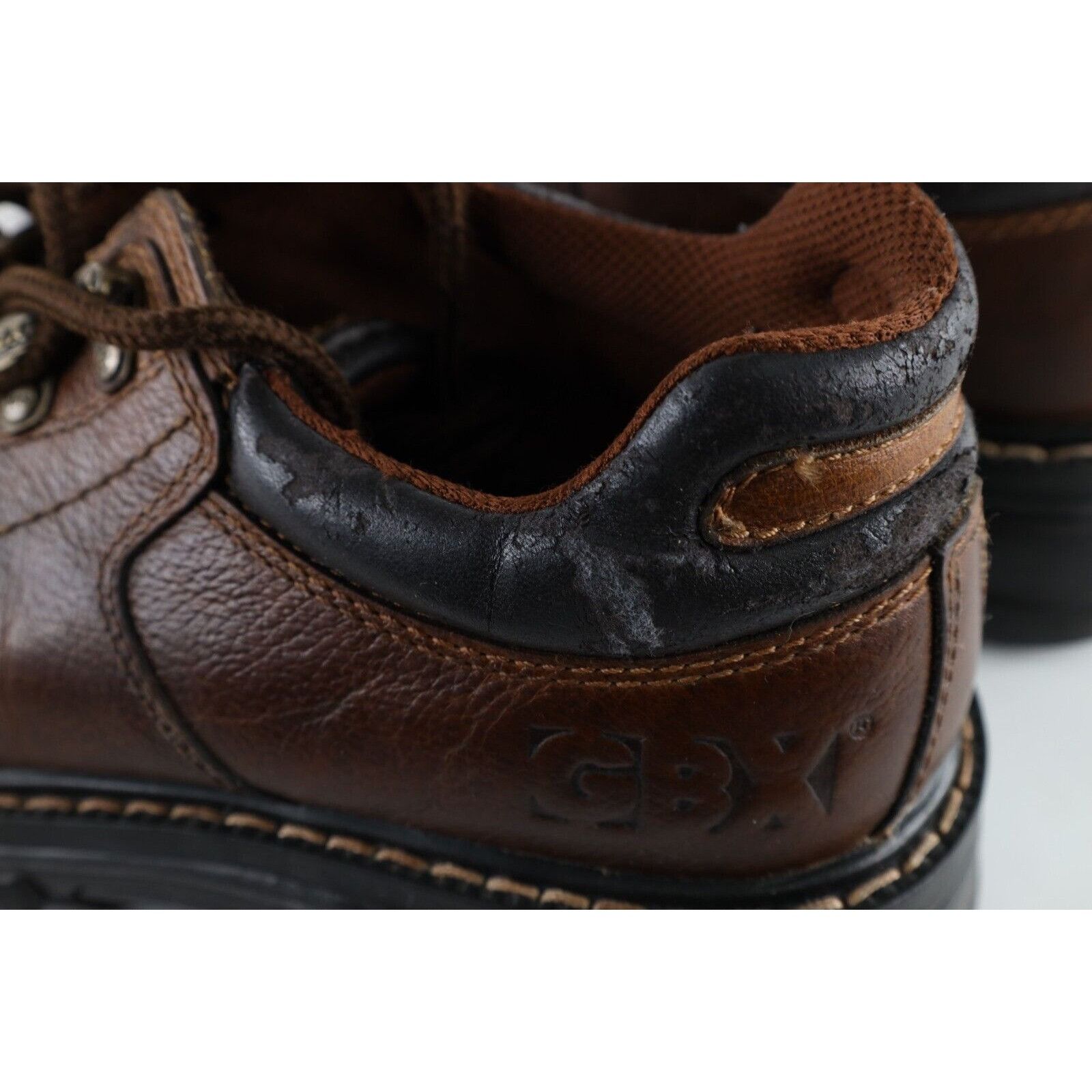 Vintage Vintage Grunge Goth Distressed Leather Chunky Platform Shoes Size US 8 / EU 41 - 10 Thumbnail
