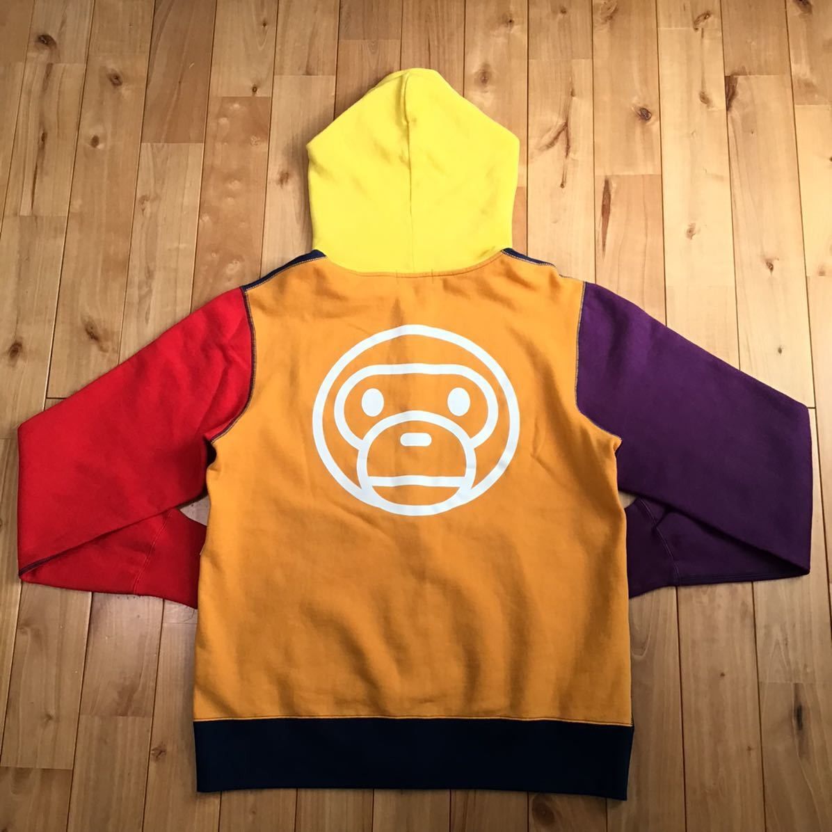Bape 🔥XL🔥 Baby milo crazy color zip hoodie BAPE a bathing ape Size US XL / EU 56 / 4 - 3 Thumbnail