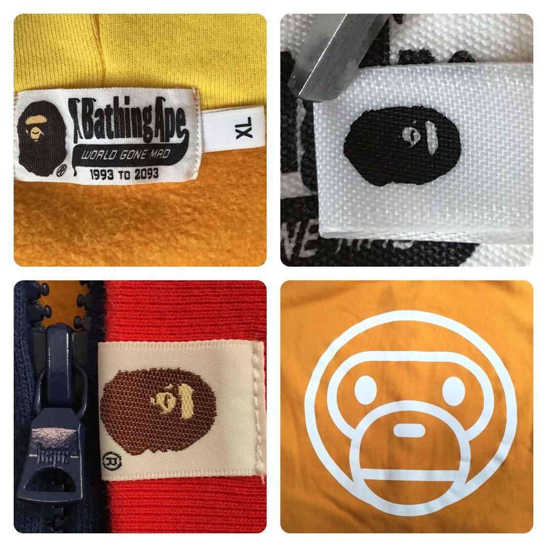 Bape 🔥XL🔥 Baby milo crazy color zip hoodie BAPE a bathing ape Size US XL / EU 56 / 4 - 8 Thumbnail