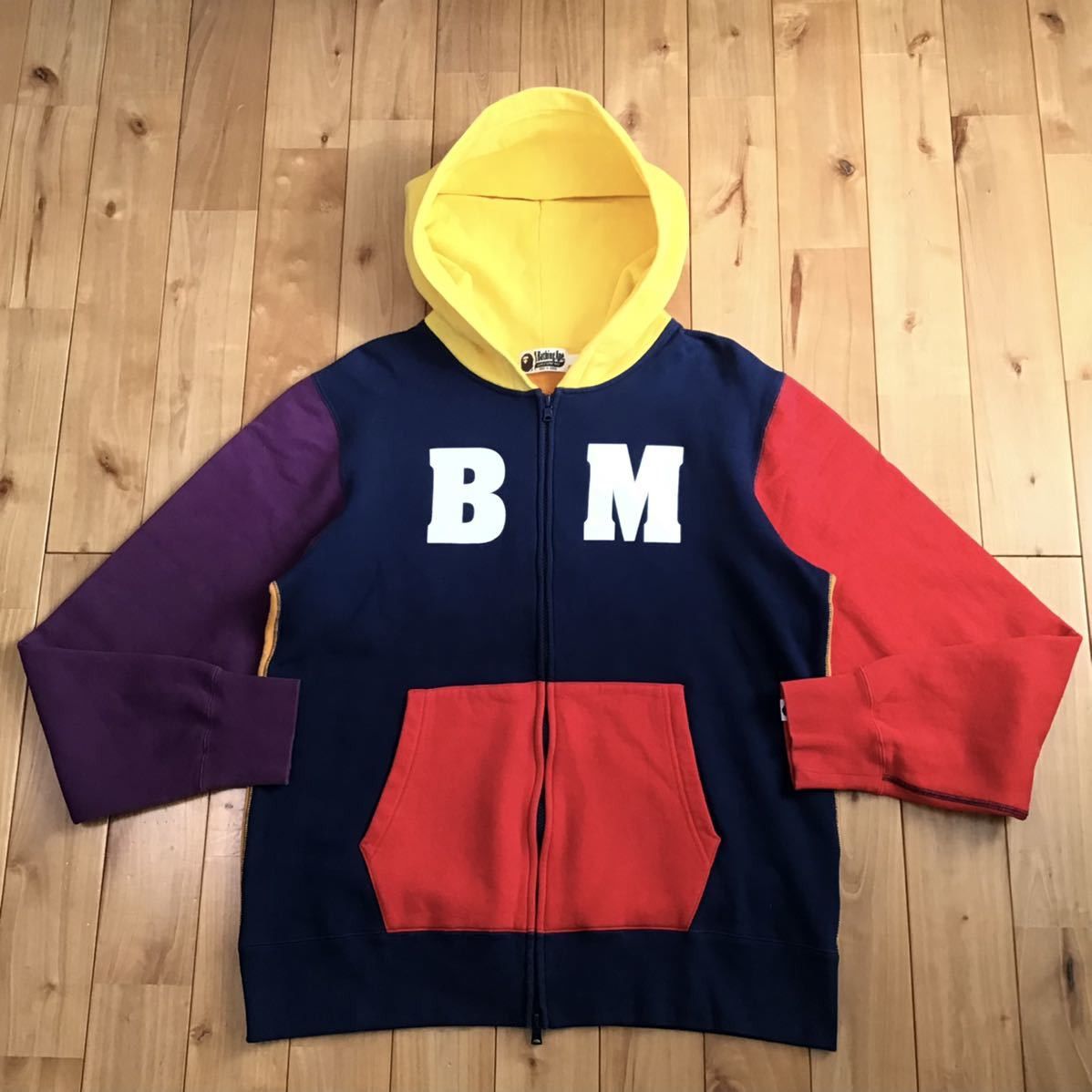 Bape 🔥XL🔥 Baby milo crazy color zip hoodie BAPE a bathing ape Size US XL / EU 56 / 4 - 2 Thumbnail