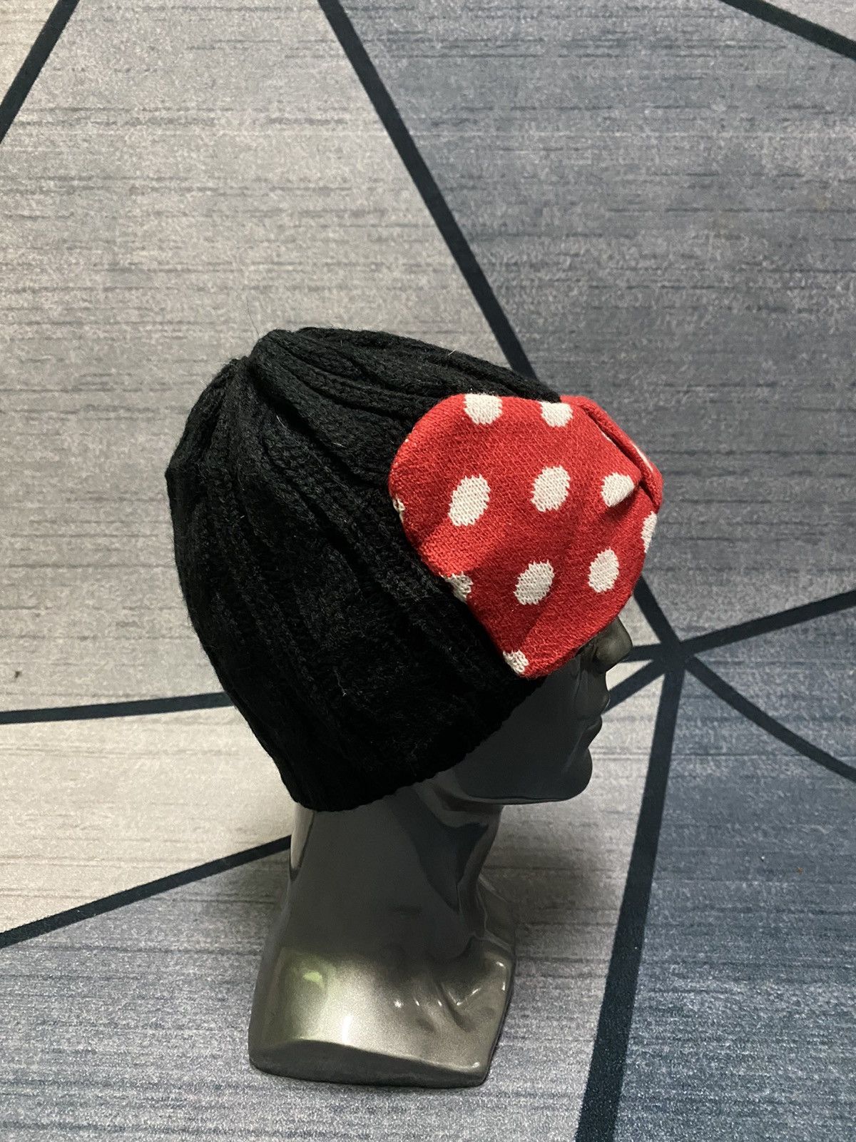 Disney × Vintage Japanese MINNIE MOUSE Ribbon Beanie Hat Size ONE SIZE - 3 Thumbnail