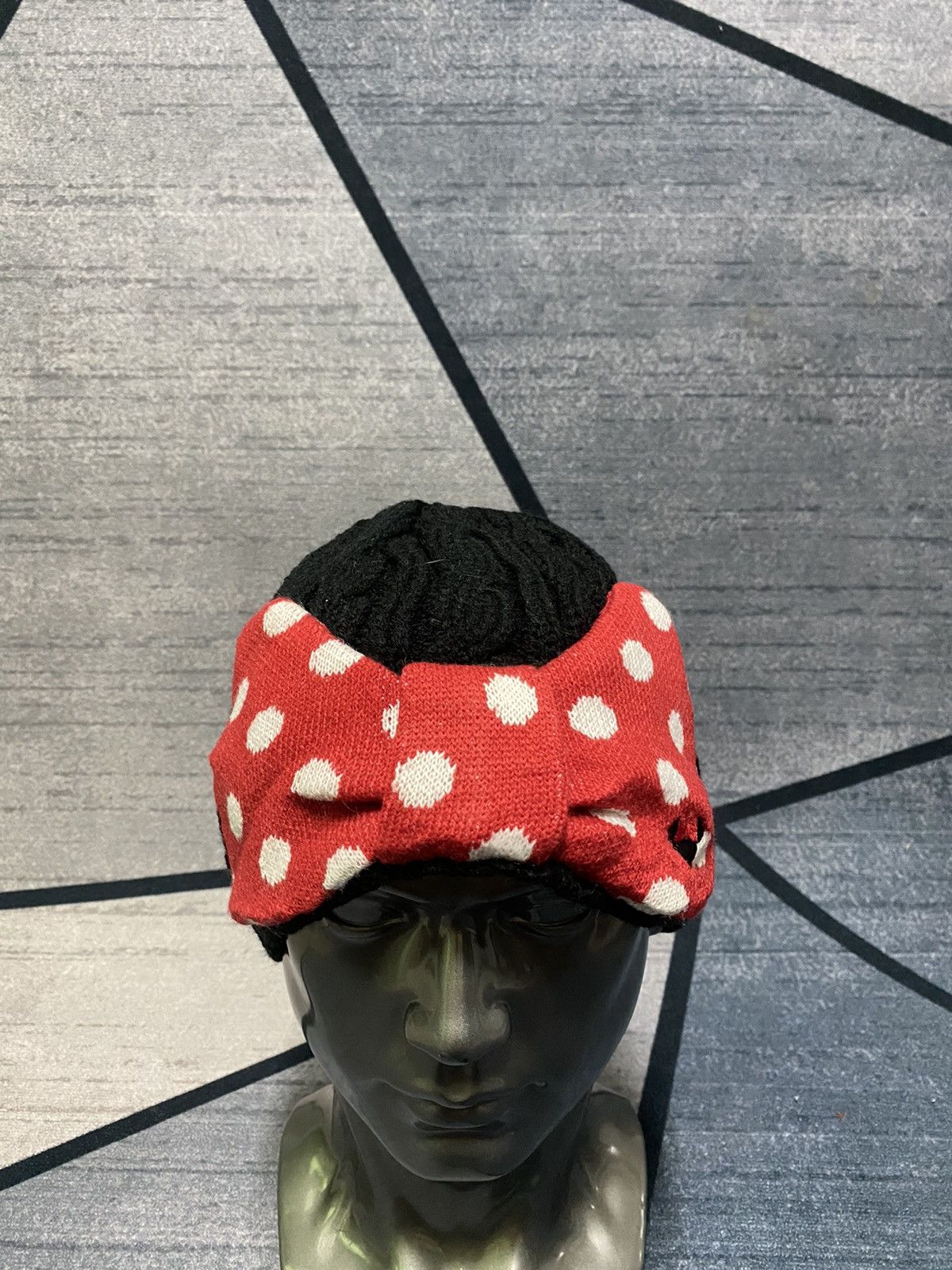 Disney × Vintage Japanese MINNIE MOUSE Ribbon Beanie Hat Size ONE SIZE - 2 Thumbnail