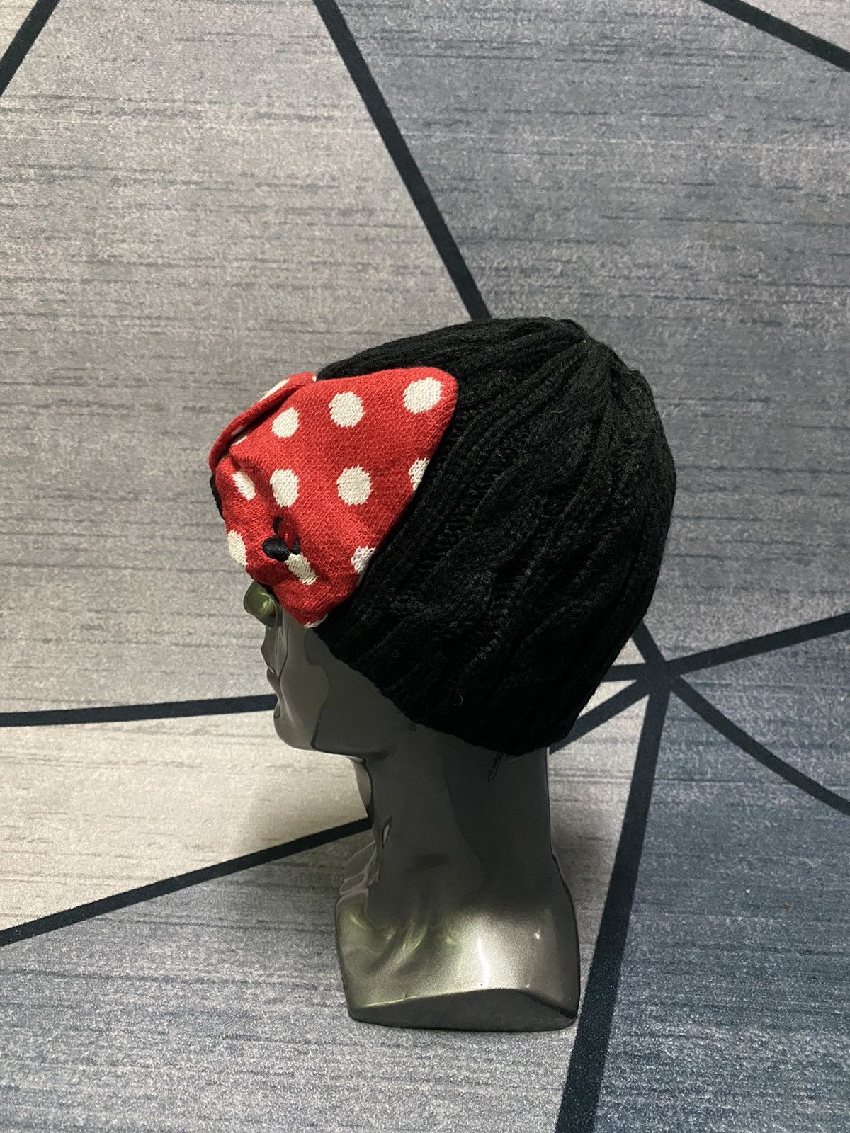 Disney × Vintage Japanese MINNIE MOUSE Ribbon Beanie Hat Size ONE SIZE - 4 Thumbnail