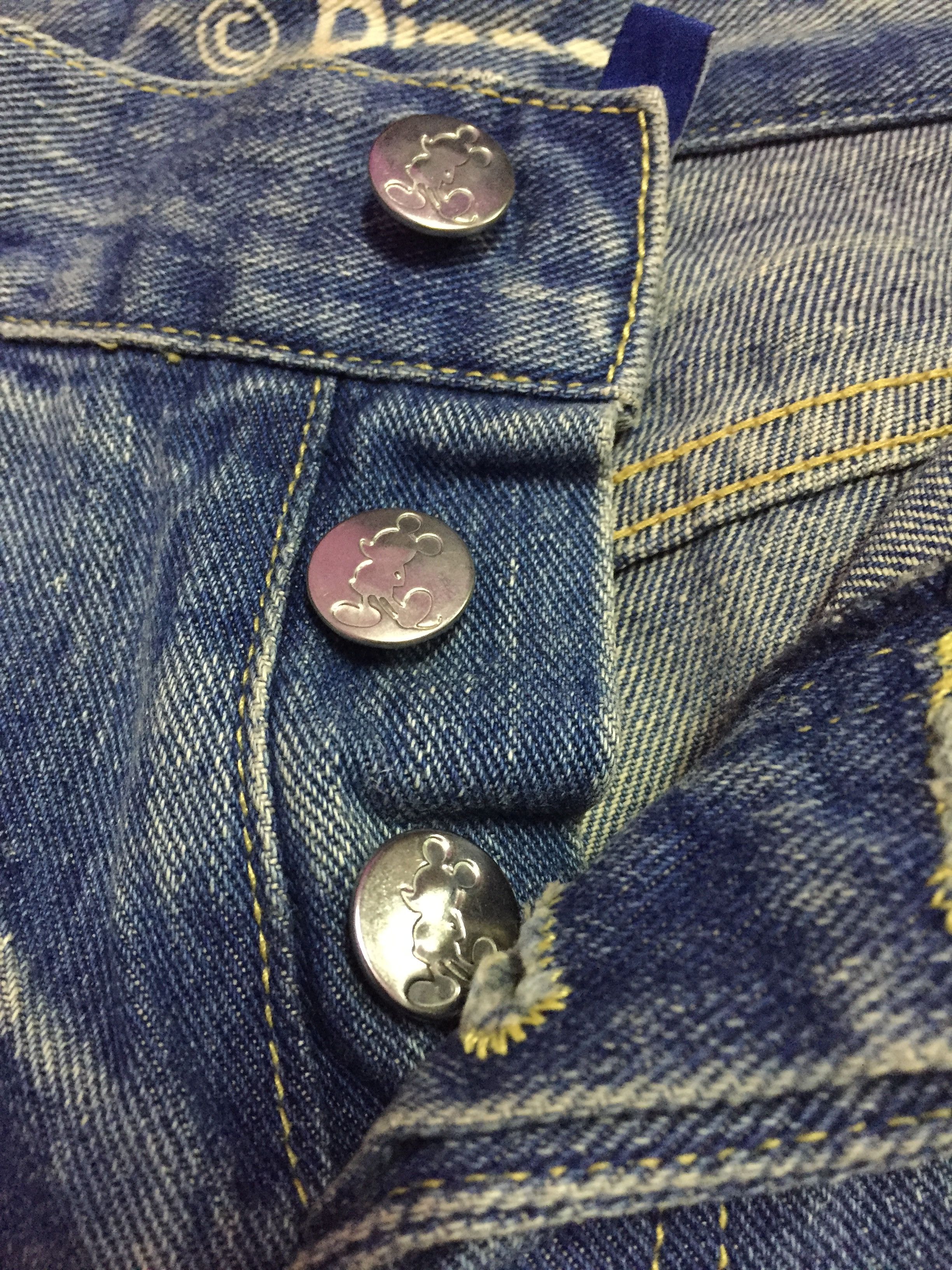 Disney Mickey Mouse Denim Jeans Size M Size US 29 - 5 Thumbnail
