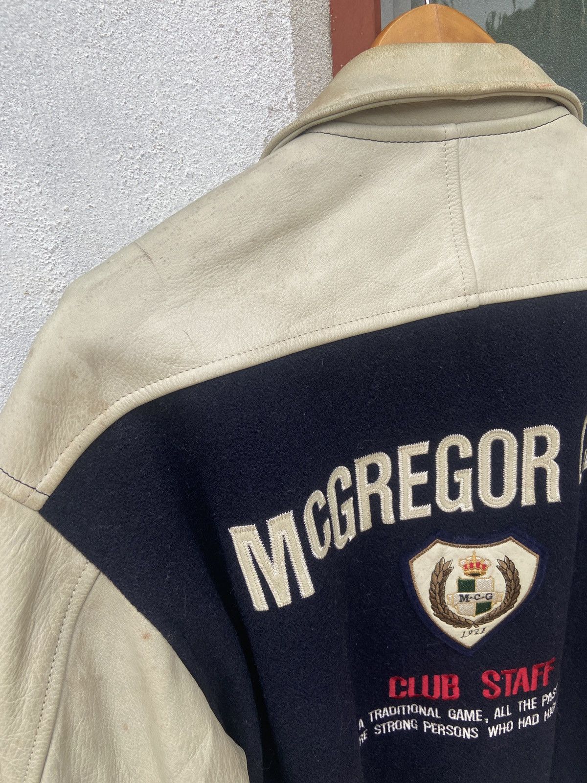 McGregor Vintage McGregor Club Wool Leather Collared Varsity Jacket Size US M / EU 48-50 / 2 - 8 Thumbnail