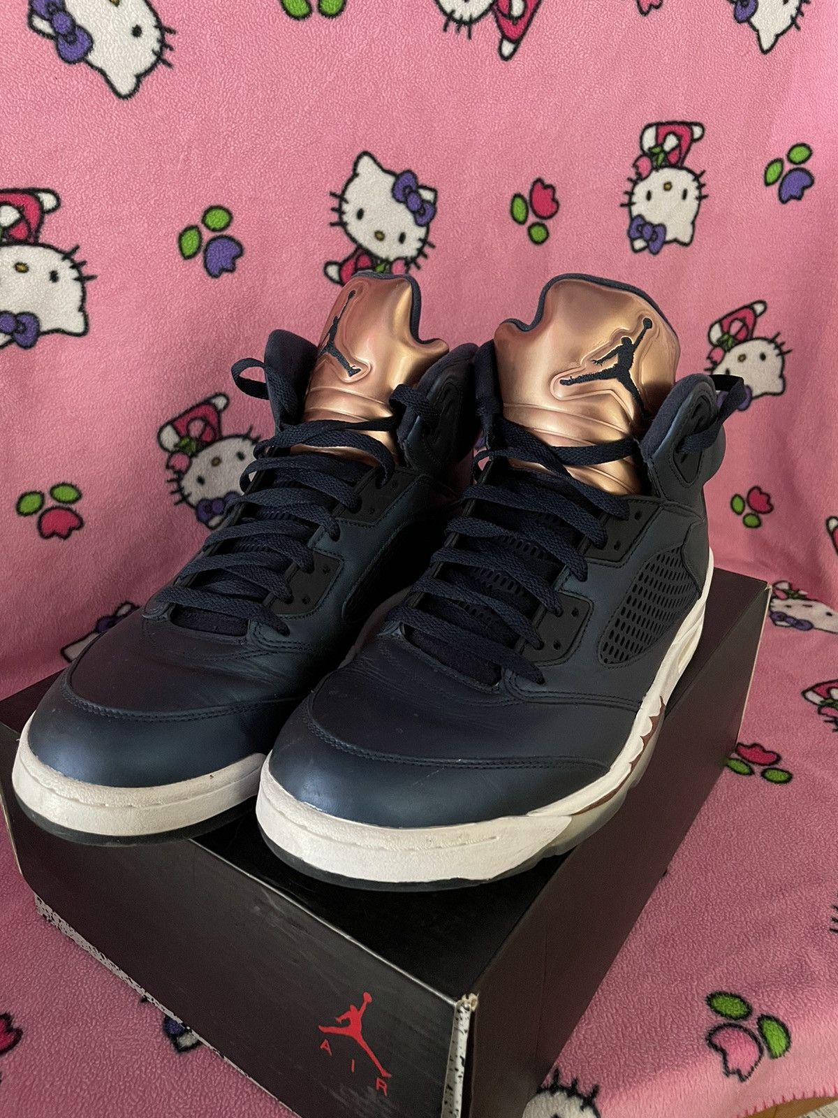 Jordan Brand Air Jordan 5 Retro Bronze 2016 Size US 12 / EU 45 - 6 Thumbnail