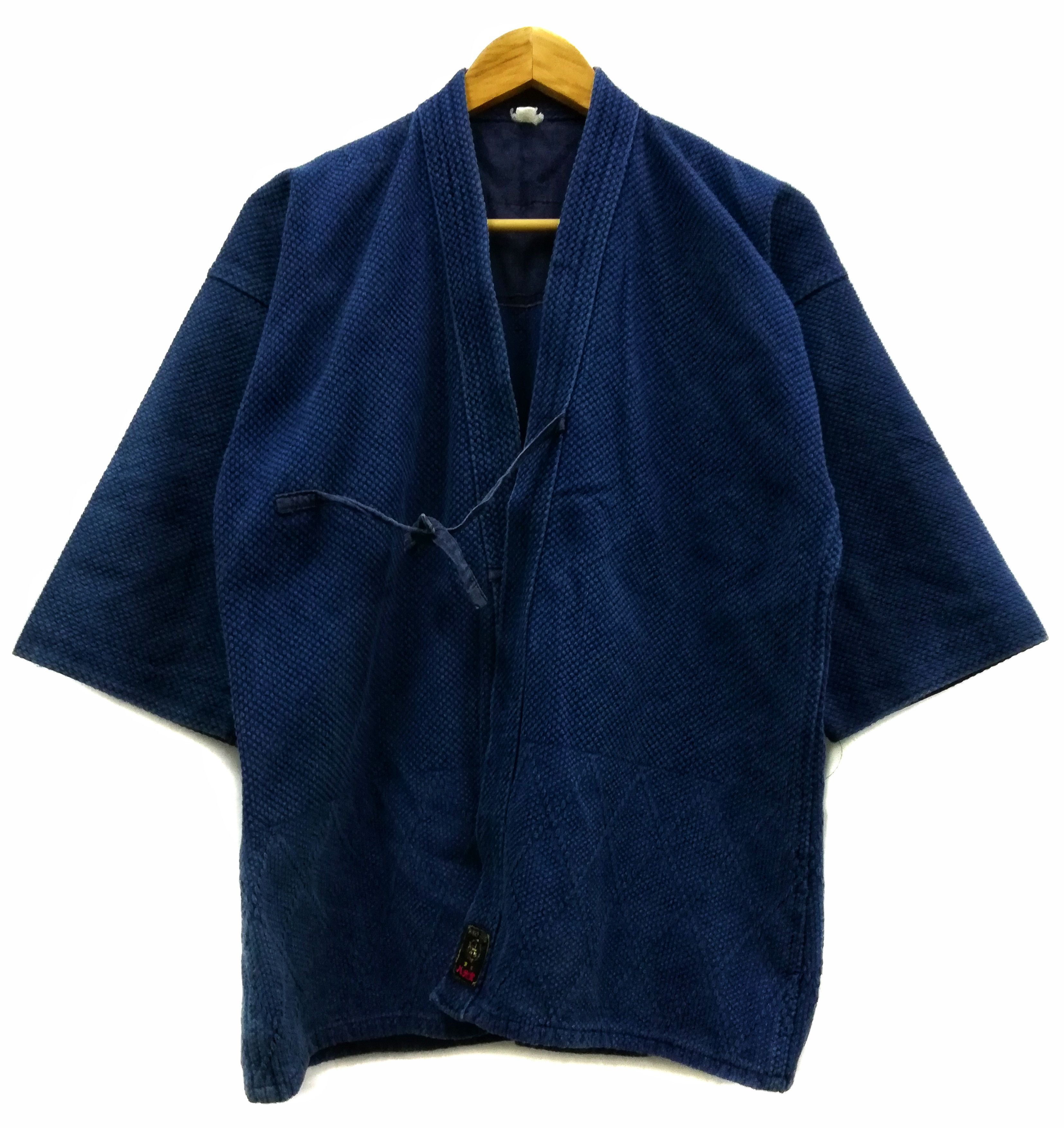 Art Comes First × Indigo × Japanese Brand 🔥Indigo Similar Kapital Dyed Woven Drawstrings Kimono🔥 Size US M / EU 48-50 / 2 - 8 Thumbnail