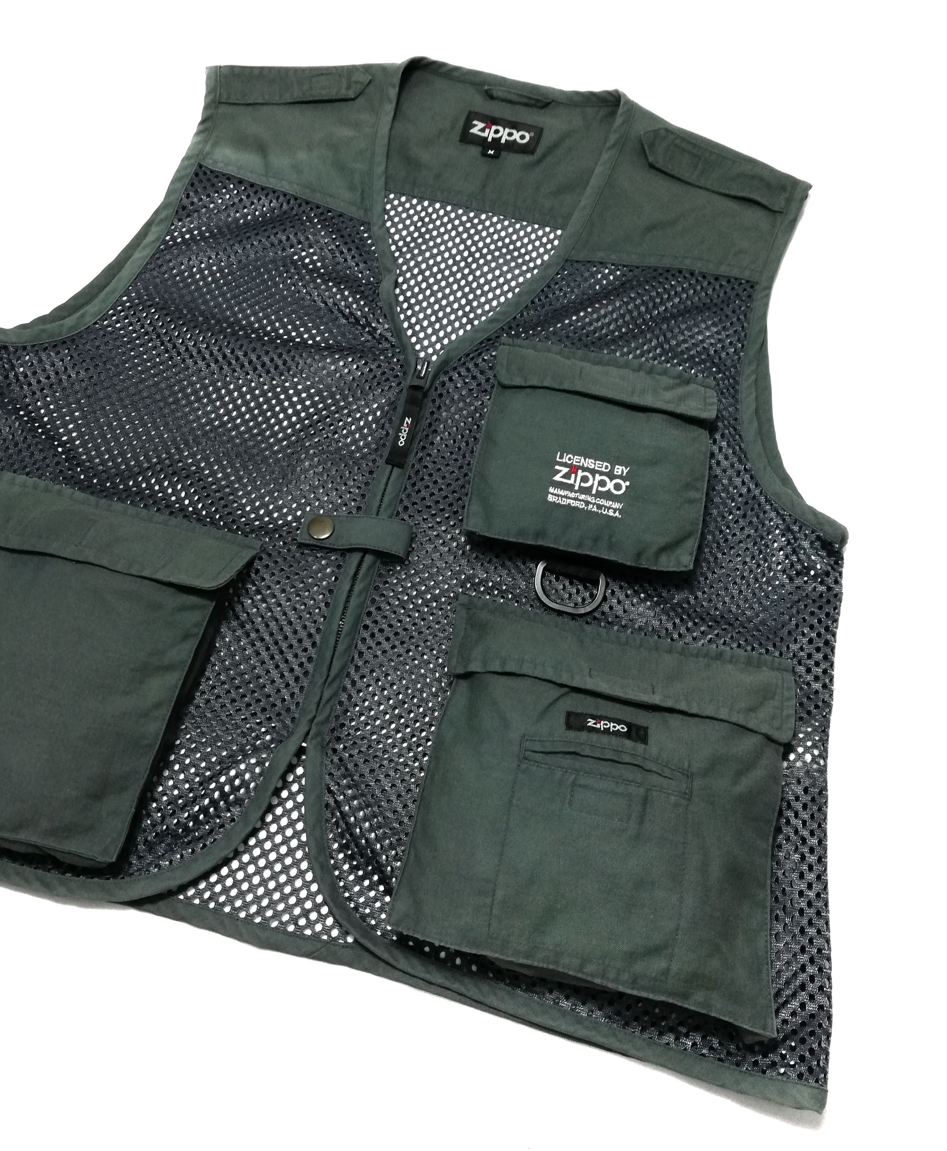 Zippo 🔥Licensed By Zippo Tactical Mesh Cargo Pocket Vest Jacket Size US M / EU 48-50 / 2 - 3 Thumbnail
