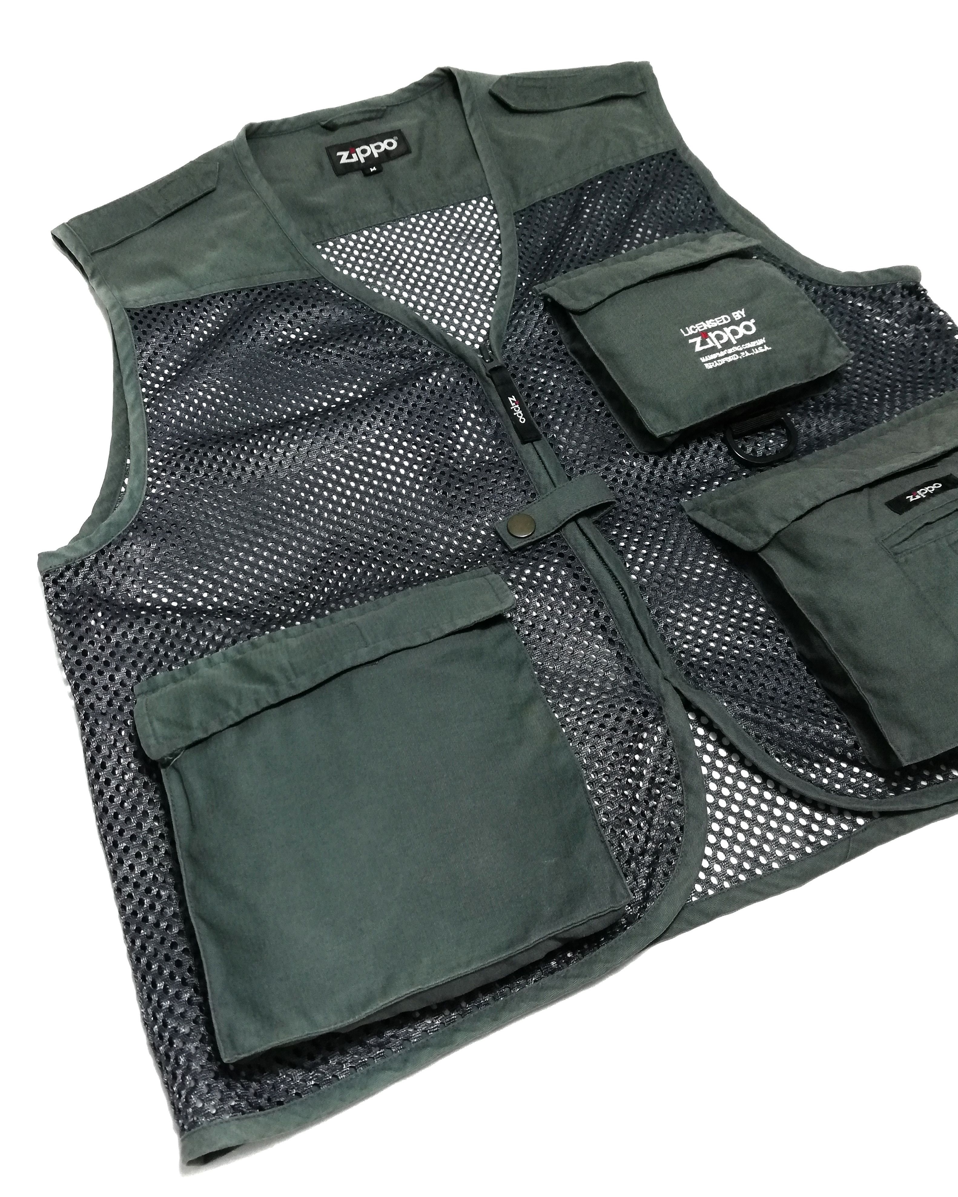 Zippo 🔥Licensed By Zippo Tactical Mesh Cargo Pocket Vest Jacket Size US M / EU 48-50 / 2 - 2 Thumbnail