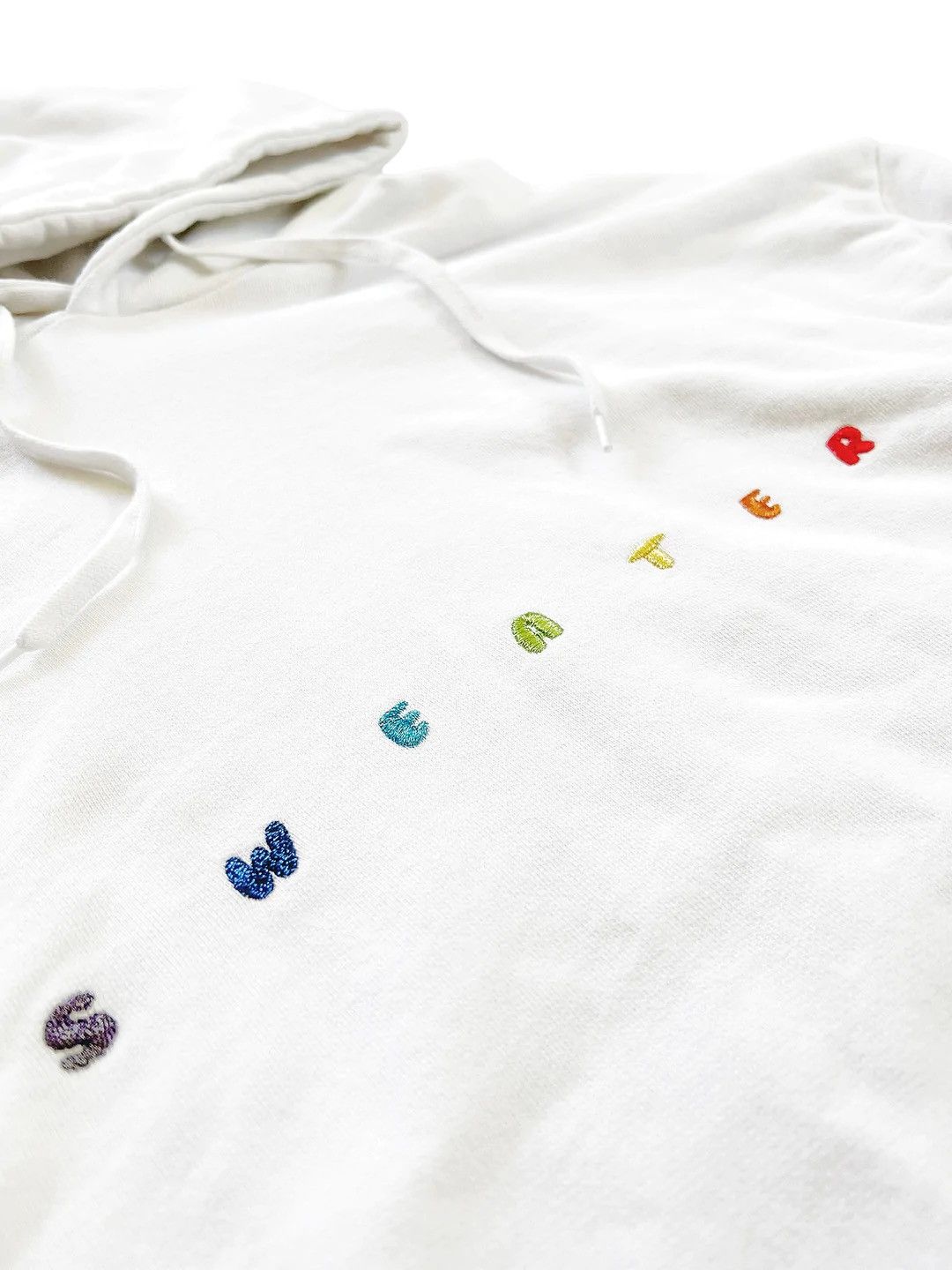 image of Vetements 2018 Sweatshirt Hoodie in White, Men's (Size XS)