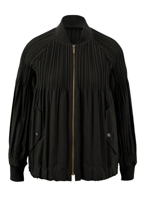 image of Issey Miyake Ss18 Pleats Please Zip Jacket in Black, Men's (Size Medium)