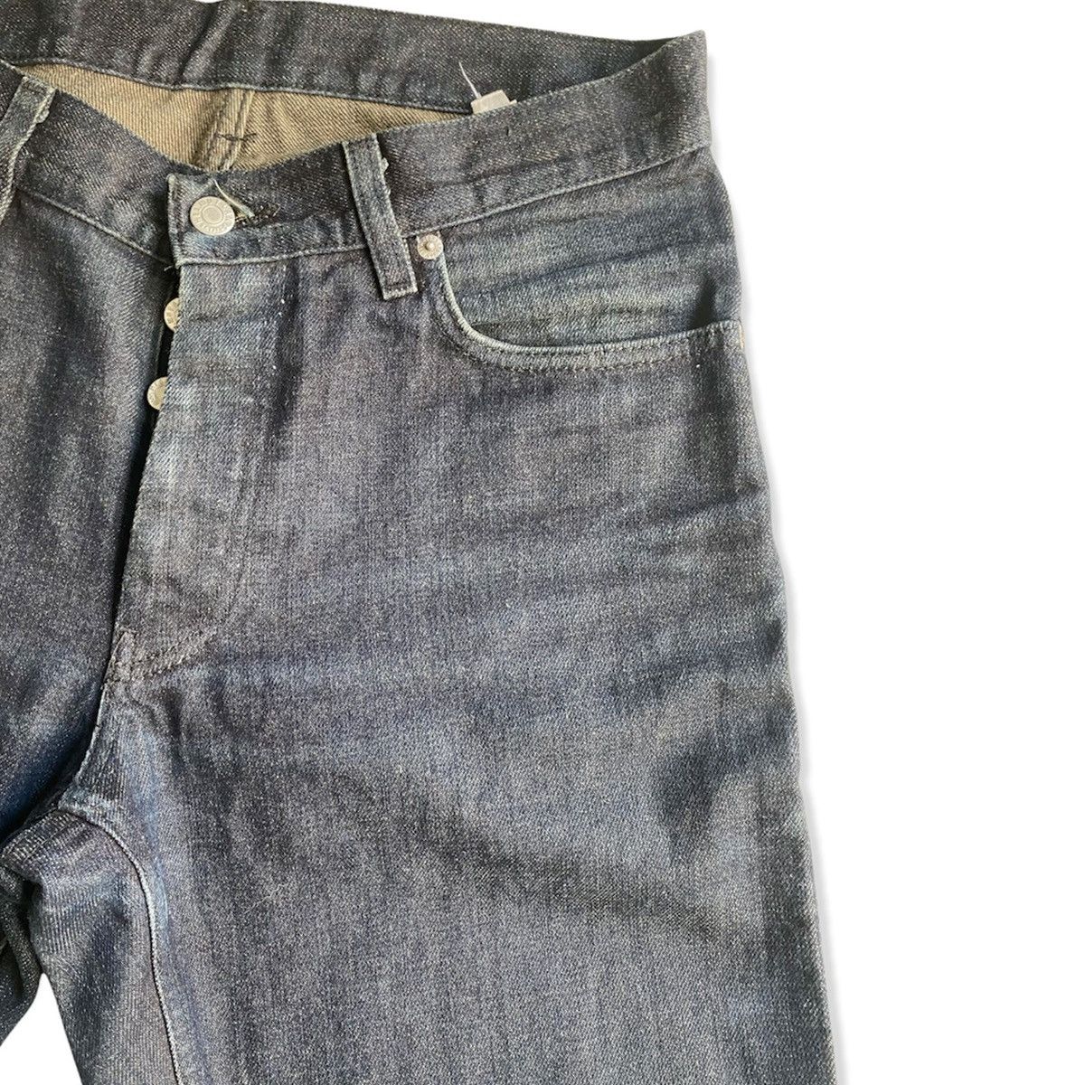 Helmut Lang 1998 Archive Dark Blue Jeans Size US 31 - 1 Thumbnail