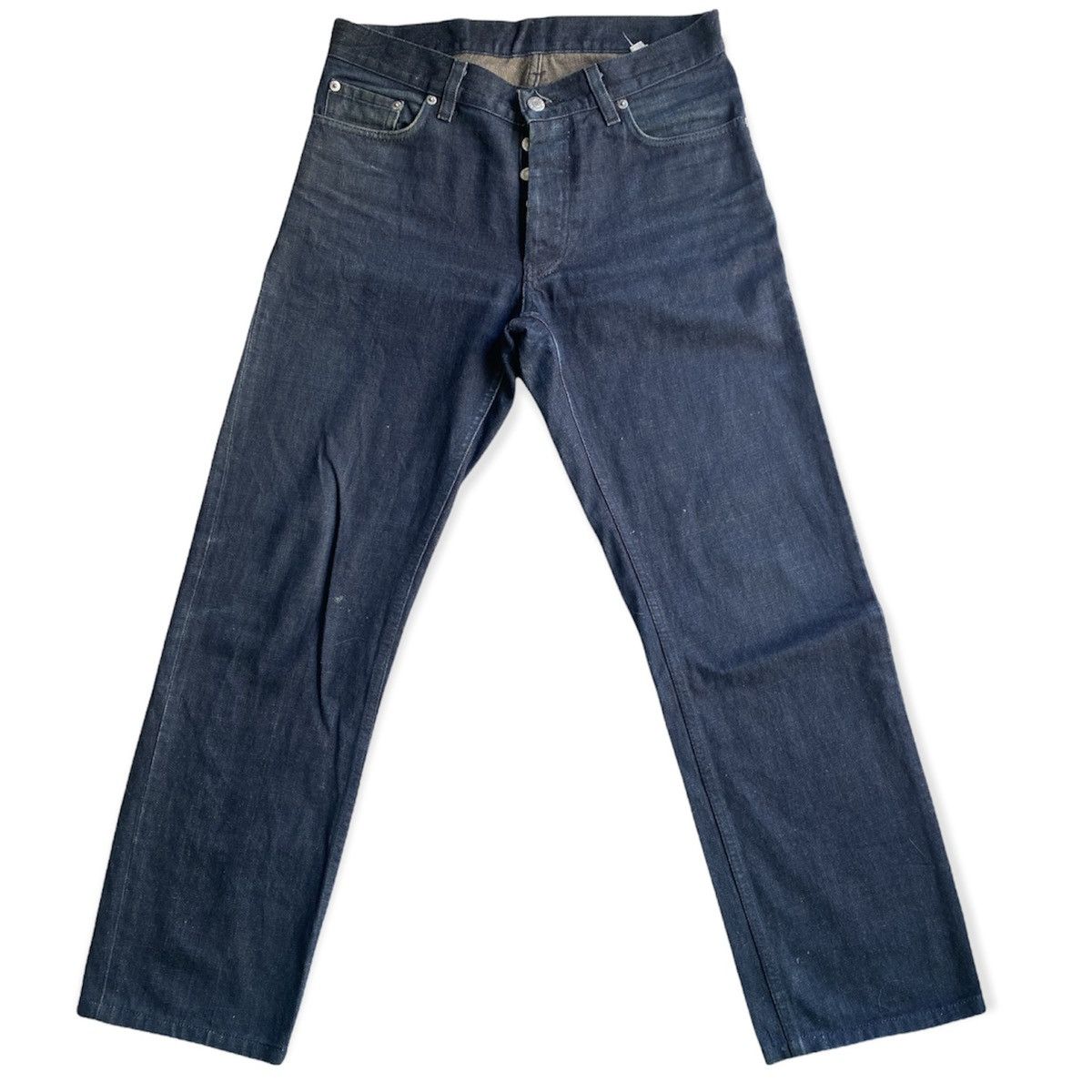 Helmut Lang 1998 Archive Dark Blue Jeans Size US 31 - 2 Thumbnail
