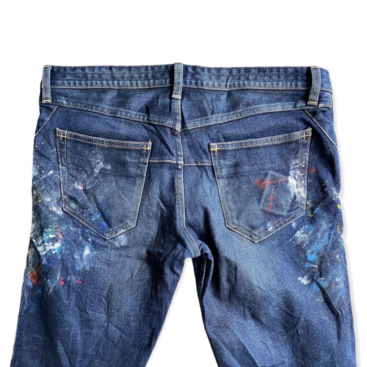 Number (N)ine N(N) Painter Stretch Low Waist Denim Size US 32 / EU 48 - 5 Thumbnail