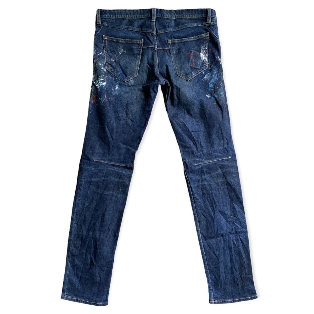 Number (N)ine N(N) Painter Stretch Low Waist Denim Size US 32 / EU 48 - 4 Thumbnail