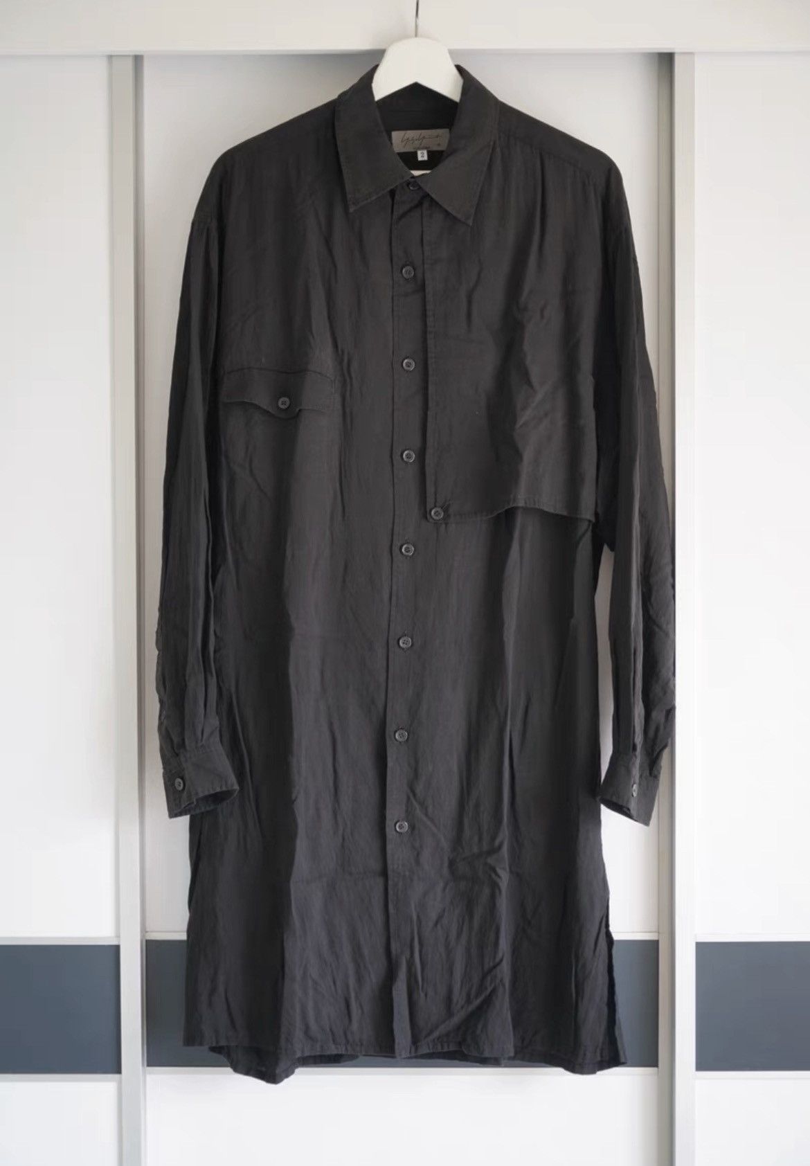 Yohji Yamamoto Yohji Yamamoto 20aw Tencel Long Shirt Size US M / EU 48-50 / 2 - 1 Thumbnail
