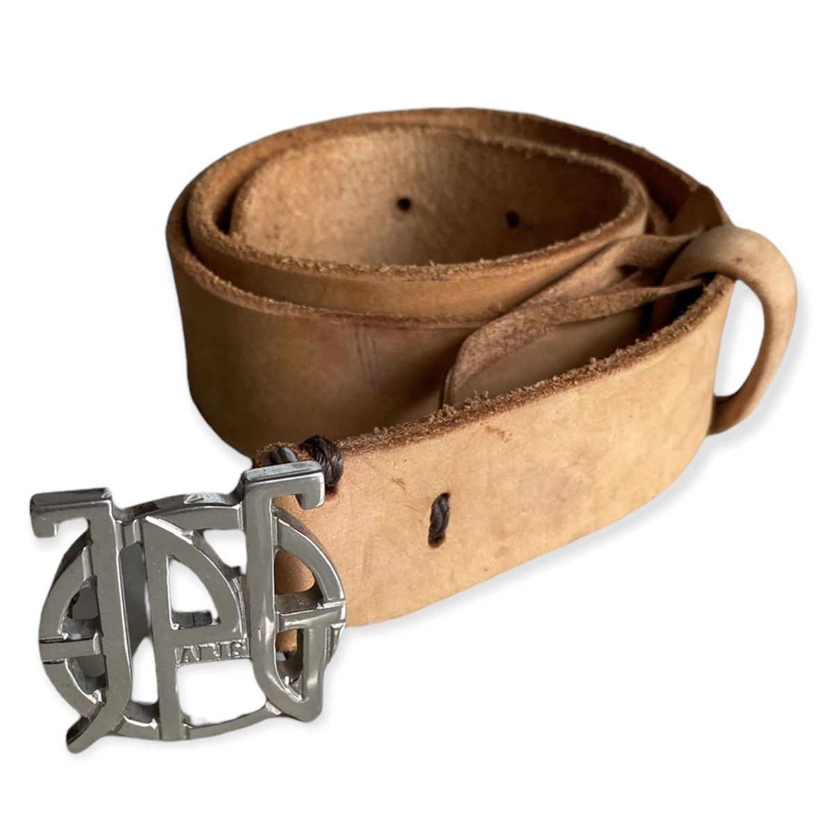 Jean Paul Gaultier JPG Logo Belt Buckle Size 26 - 1 Thumbnail