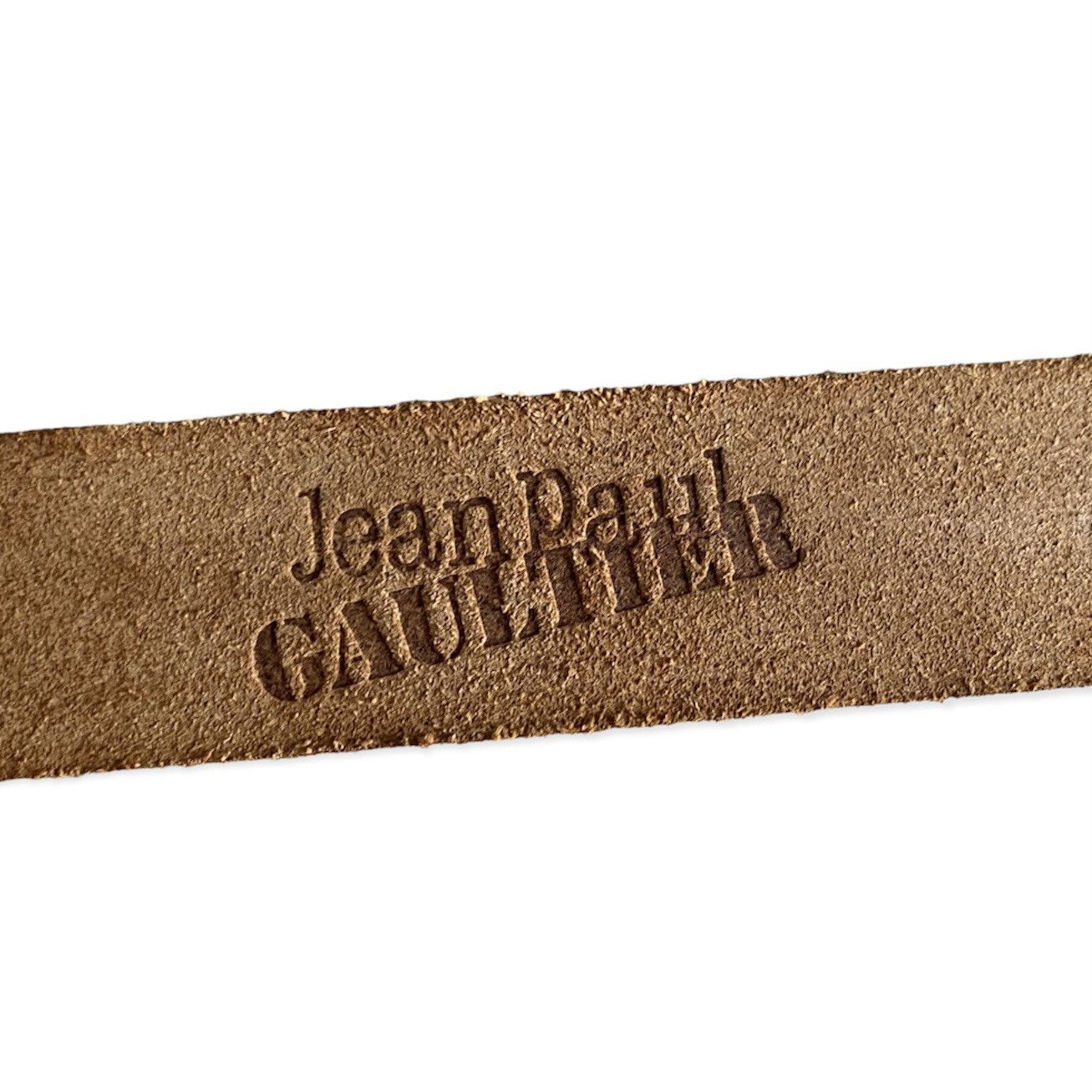 Jean Paul Gaultier JPG Logo Belt Buckle Size 26 - 4 Thumbnail