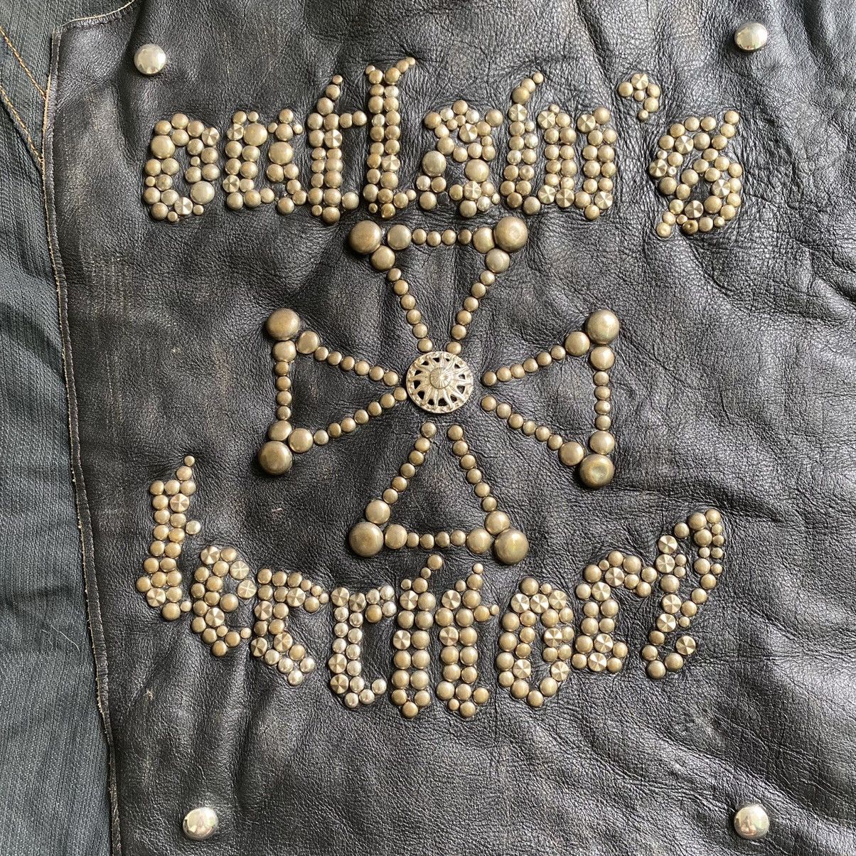 Jean Paul Gaultier Outlaw’s Territory Studded Leather Patch Denim Trucker Size US M / EU 48-50 / 2 - 2 Thumbnail