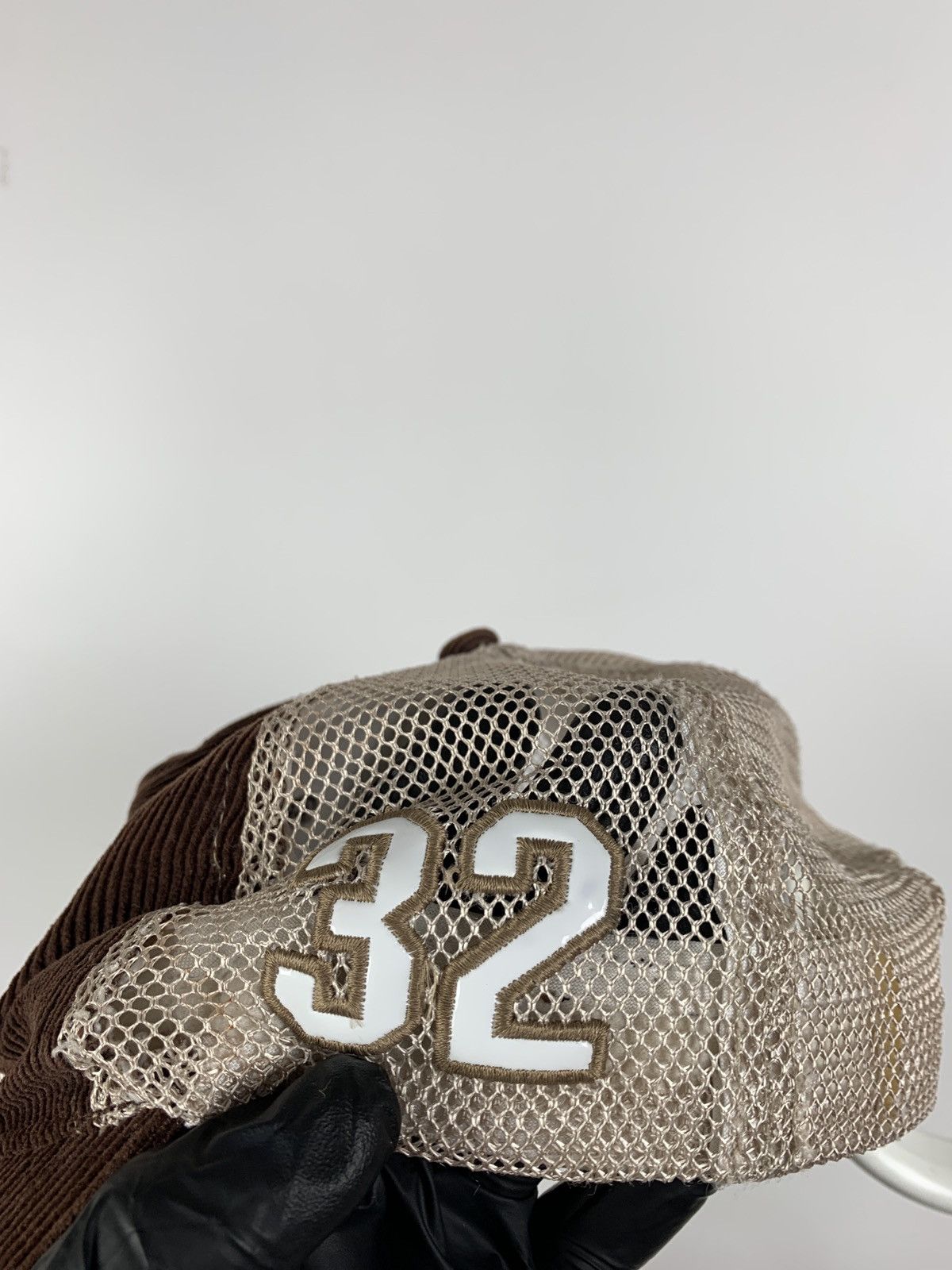 Vintage Vintage Von Dutch Eric Bostrom 32 Corduroy Brown Trucker Hat Size ONE SIZE - 10 Thumbnail